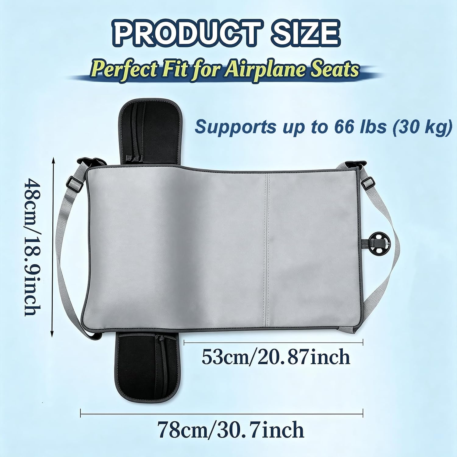 Toddler Airplane Bed, Portable Kids Car Travel Extension Mat image 2