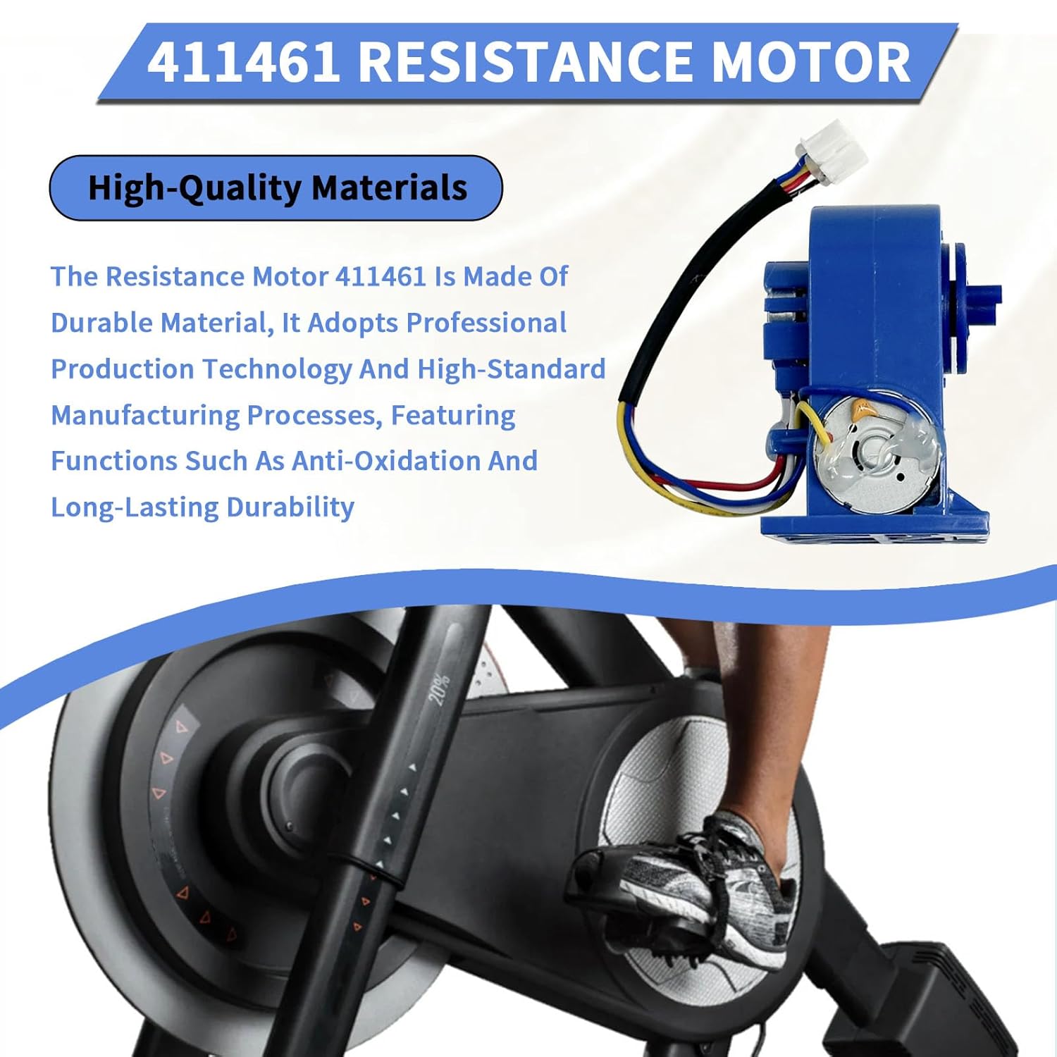 411461 Resistance Motor Compatible with NordicTrack & ProForm Ellipticals (Models Listed), Replace 411461 Tension Motor