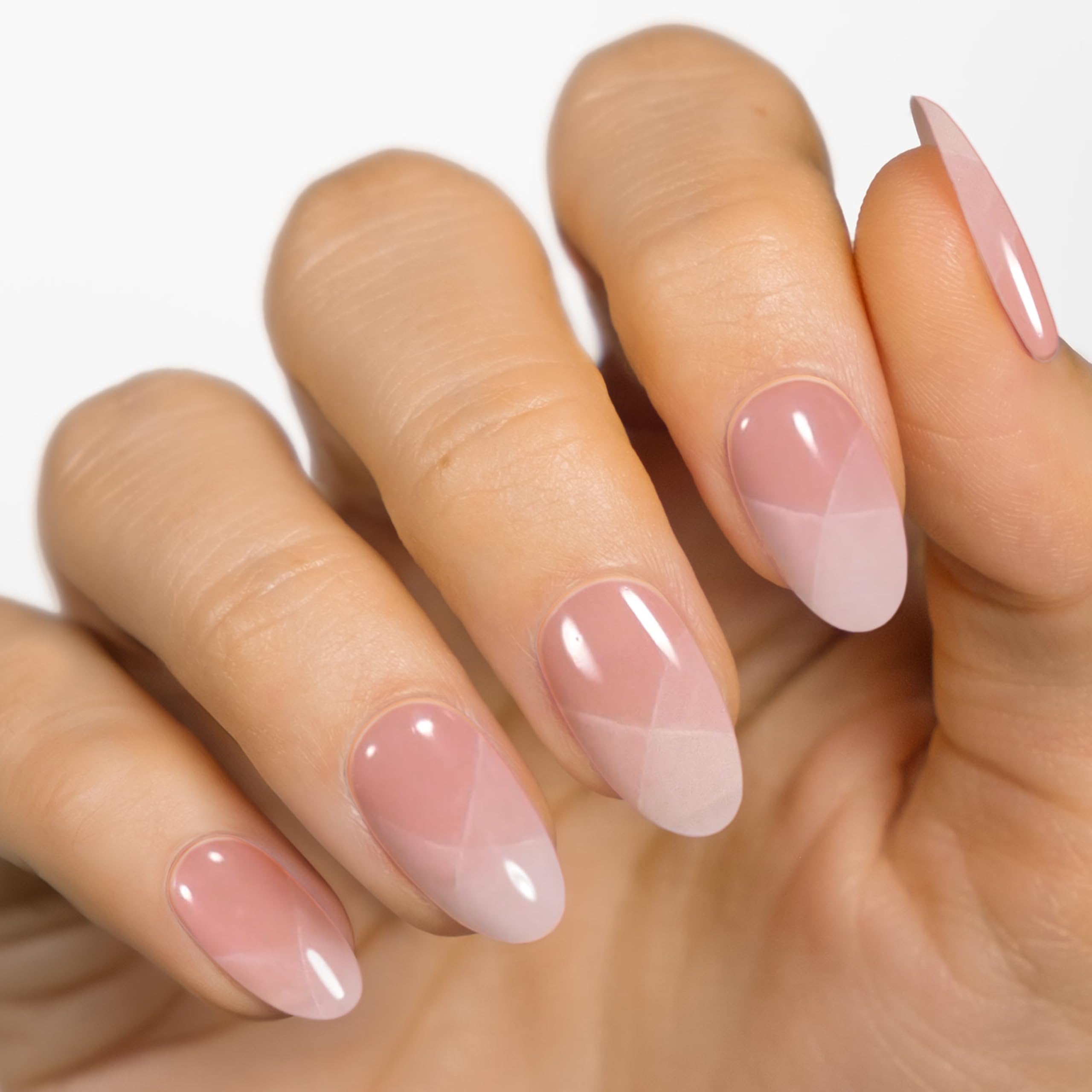 MOYOU LONDON Semi Cured Gel Nail Strips - 20 Pcs. Nail Wraps for Salon-Quality Manicure - Works with Any UV Nail Lamp - Easy to Apply, Trim, & Remove Gel Nail Stickers - Image 2