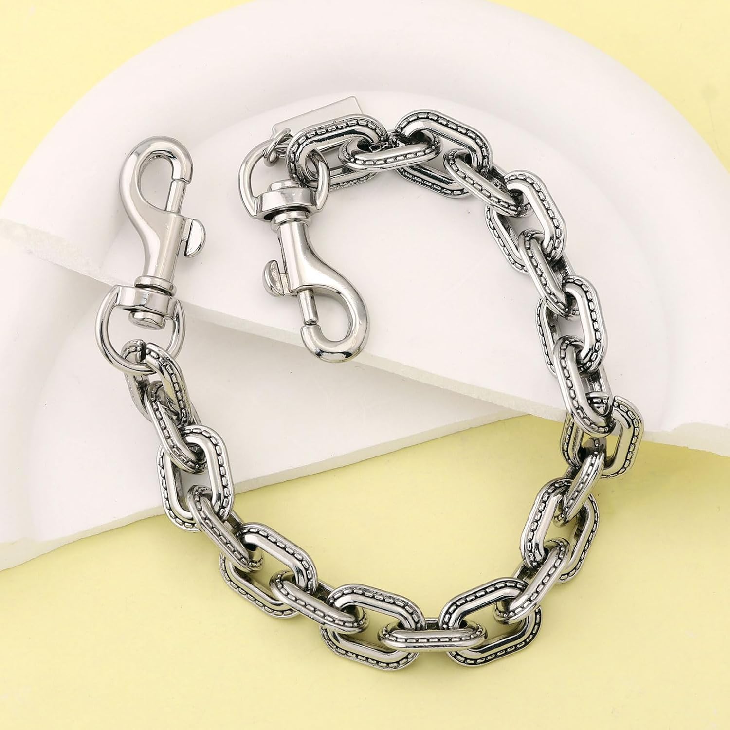 Locus Amoenus Chain Bag Charm Vintage Metal Chain Keychain Gold Decorative Purses Extender Chain for Men Women Gifts - Image 7