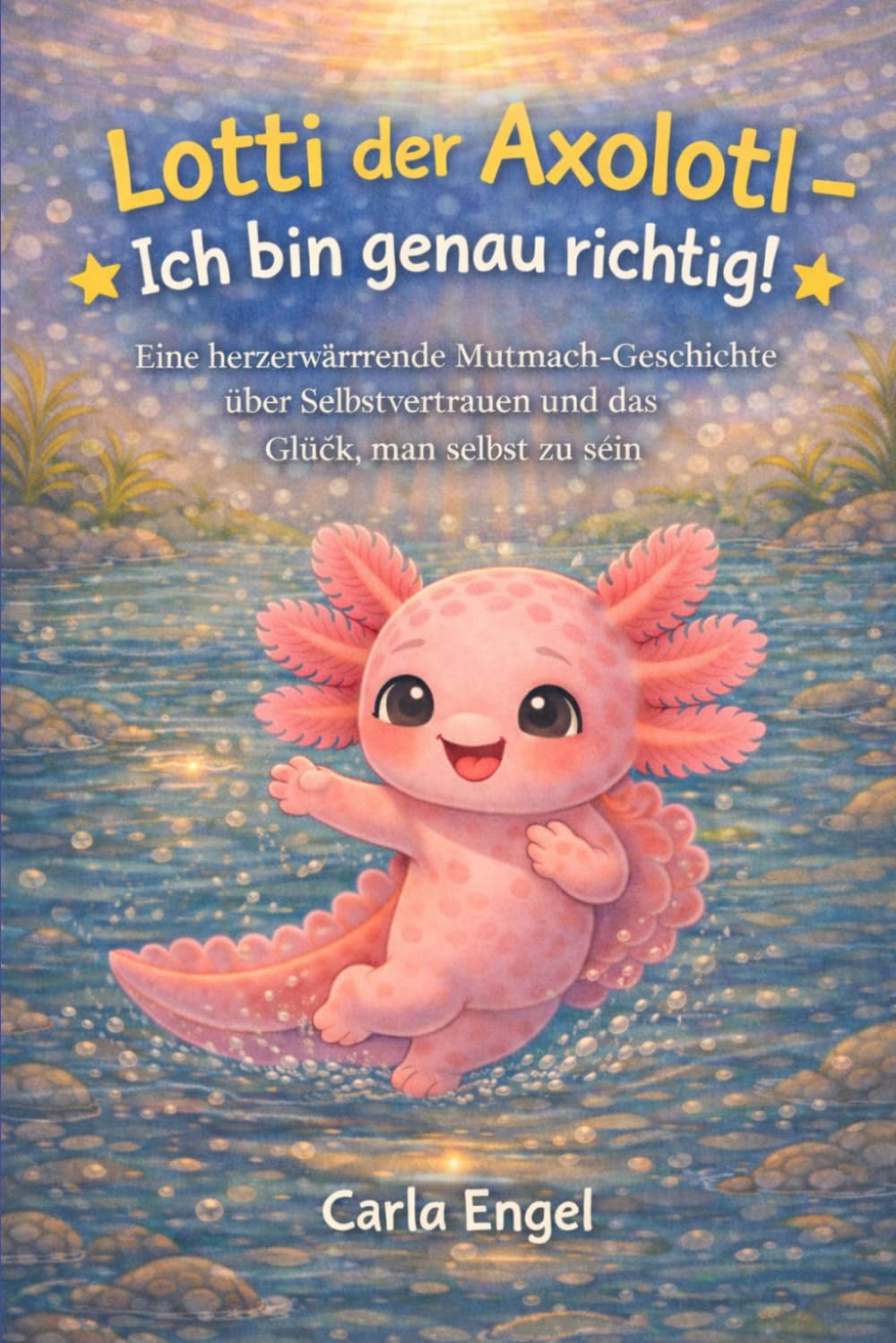 Lotti der Axolotl - ich bin genau richtig: eine herzerwärmende Mutmach - Geschichte über Selbstvertrauen und das Glück man selbst zu sein