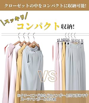 Amazon.co.jp: CLEKOD スカートハンガー ズボン ハンガー