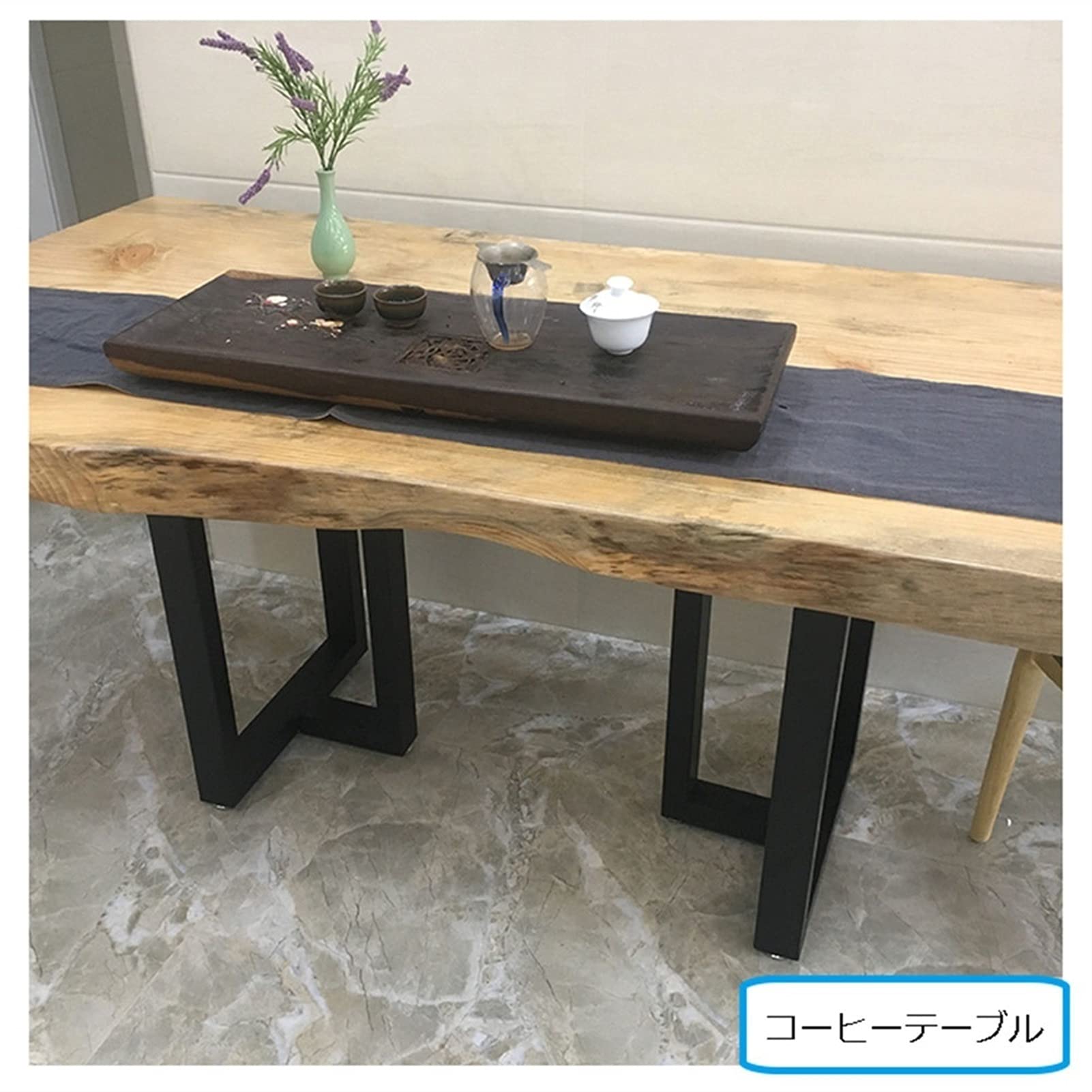 Amazon.co.jp: 2枚 テーブル 脚 ハイタイプ DIY アイアンレッグ 調整 