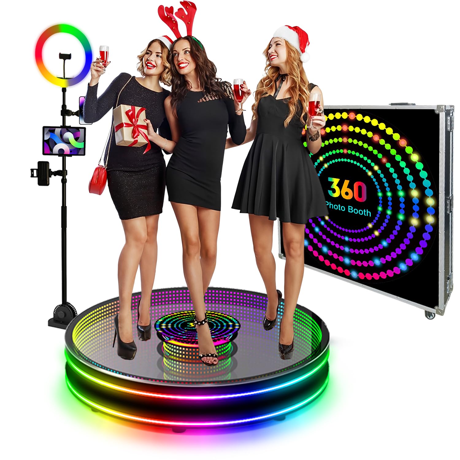 Cabina Fotografica 360 PRO Con Luce RGB - Telecomando, Personalizzazione Logo, Per Eventi E Social