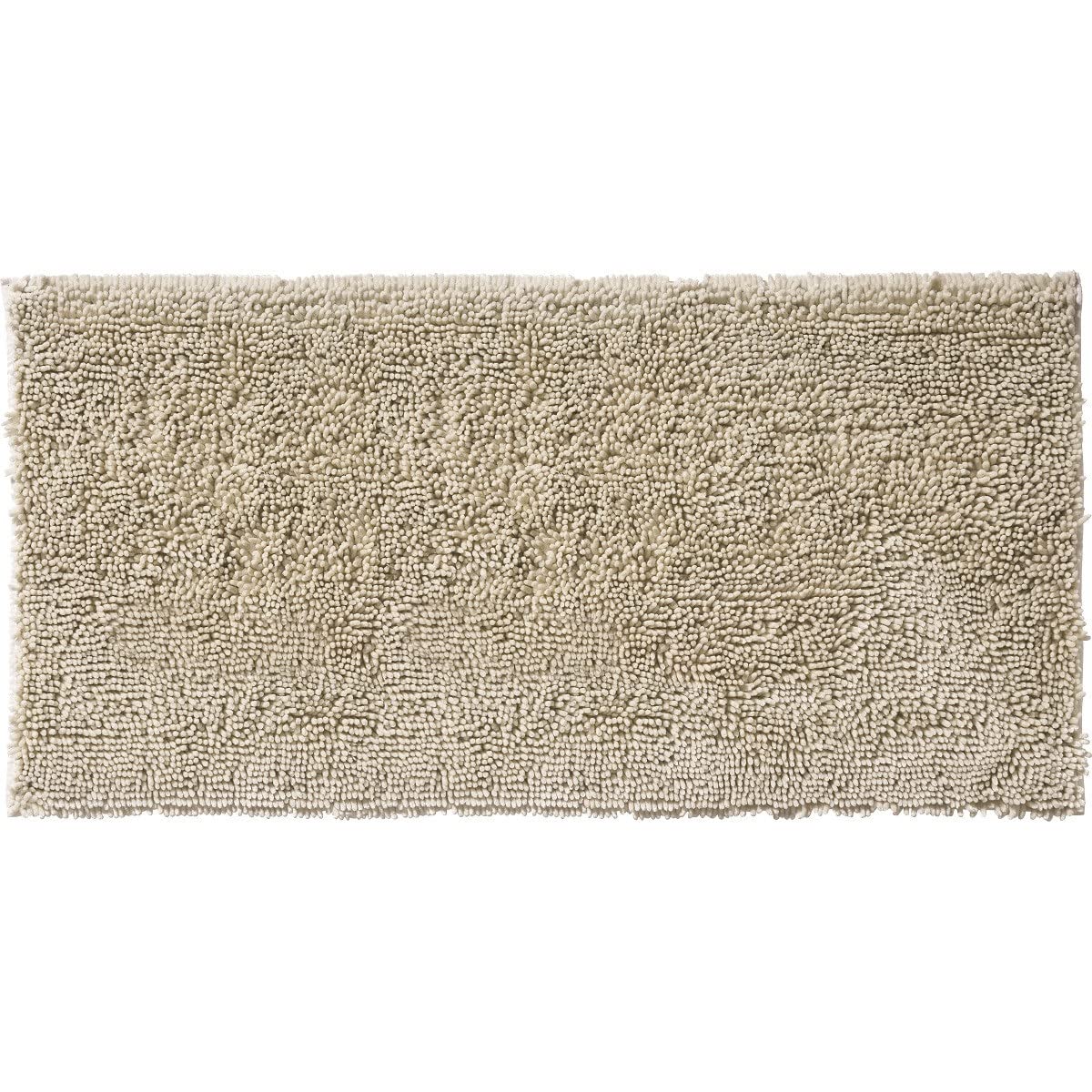 Tapis de Bain déco Fil doré en Polyester Ivoire 60x120cm