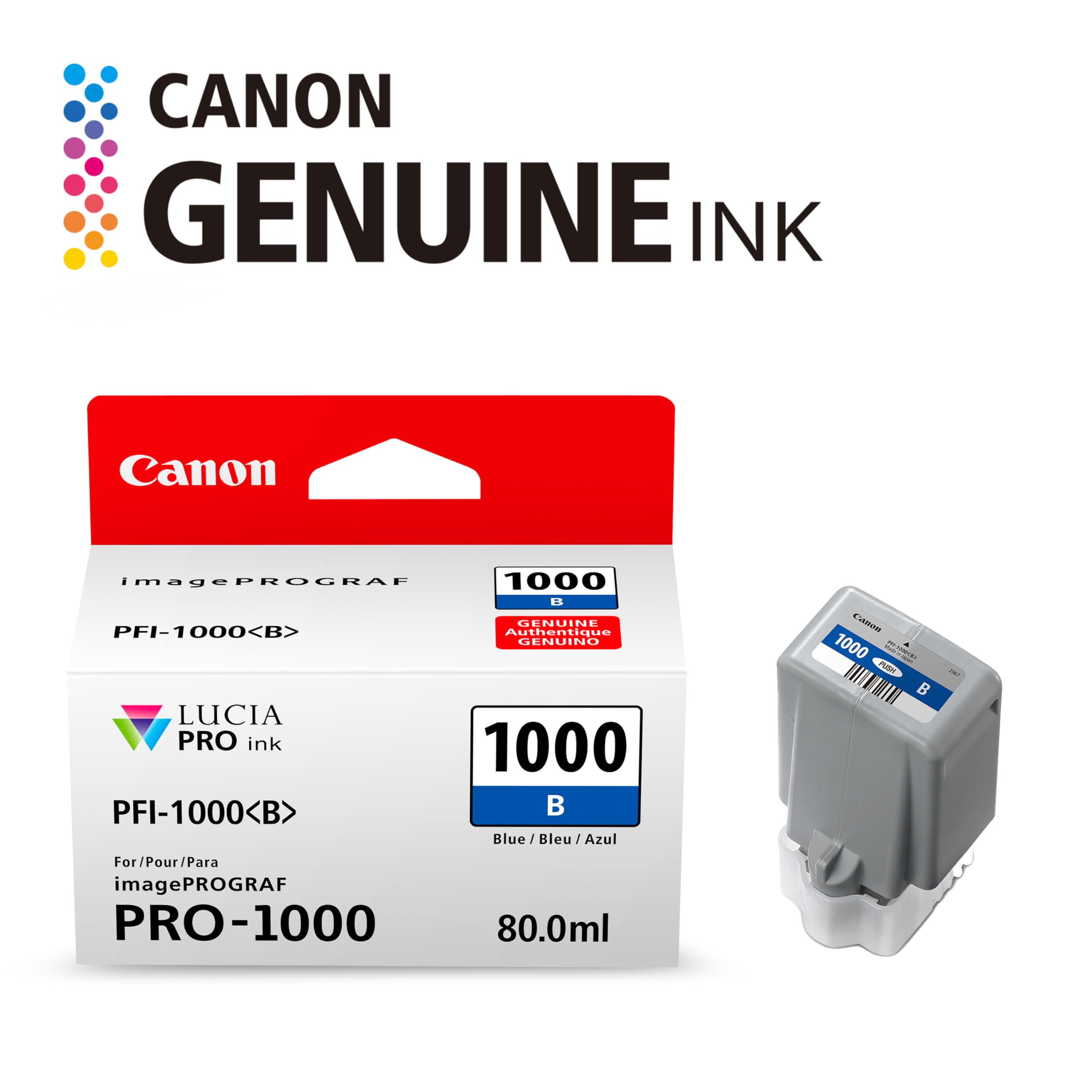 Amazon.co.jp: Canon PFI-1000 純正ブルーインクタンク