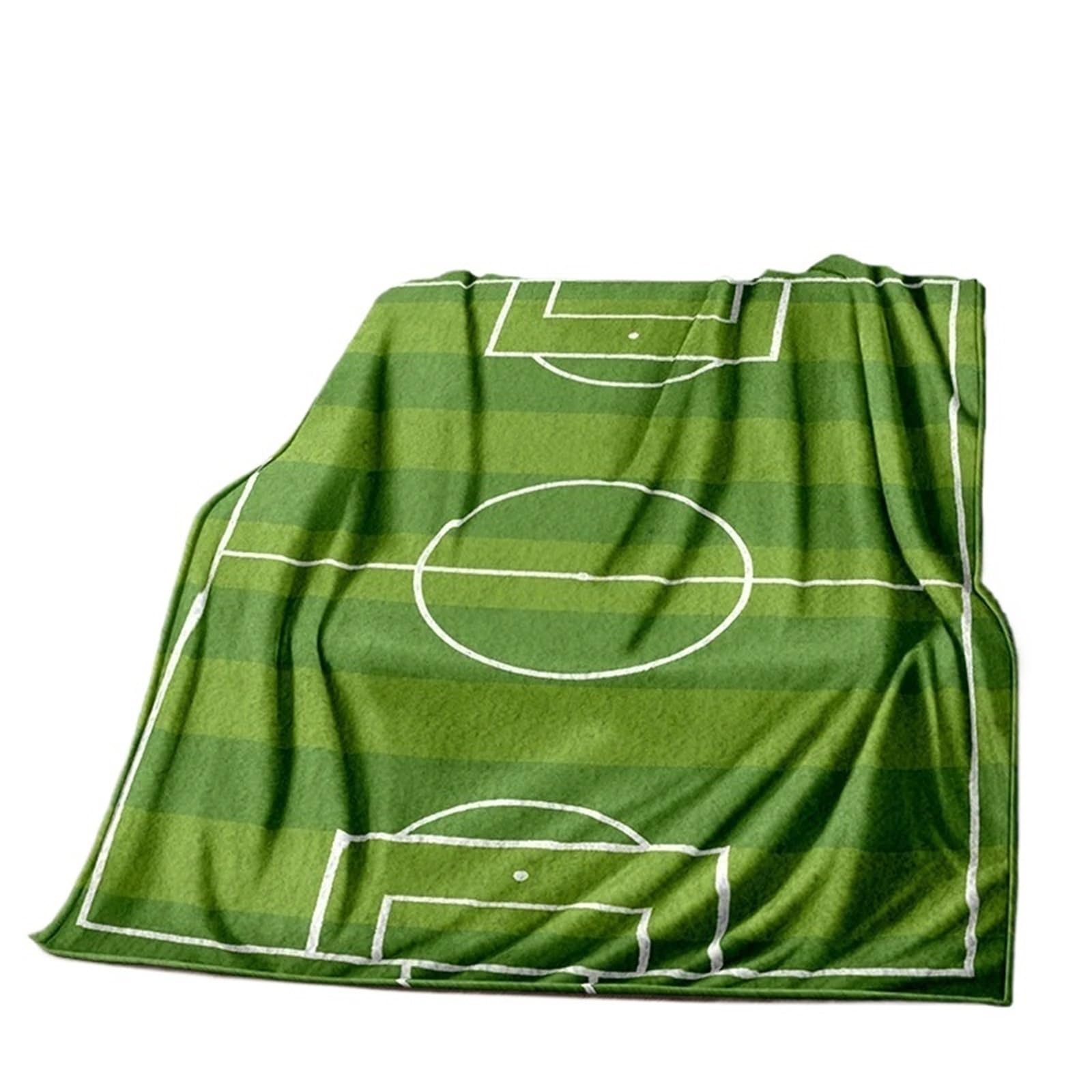 WSQHAO Football Field Soccer Sport Soft Blanket, Throw For Home Bedroom Bed Sofa Travel for Bed Couch(Color4)