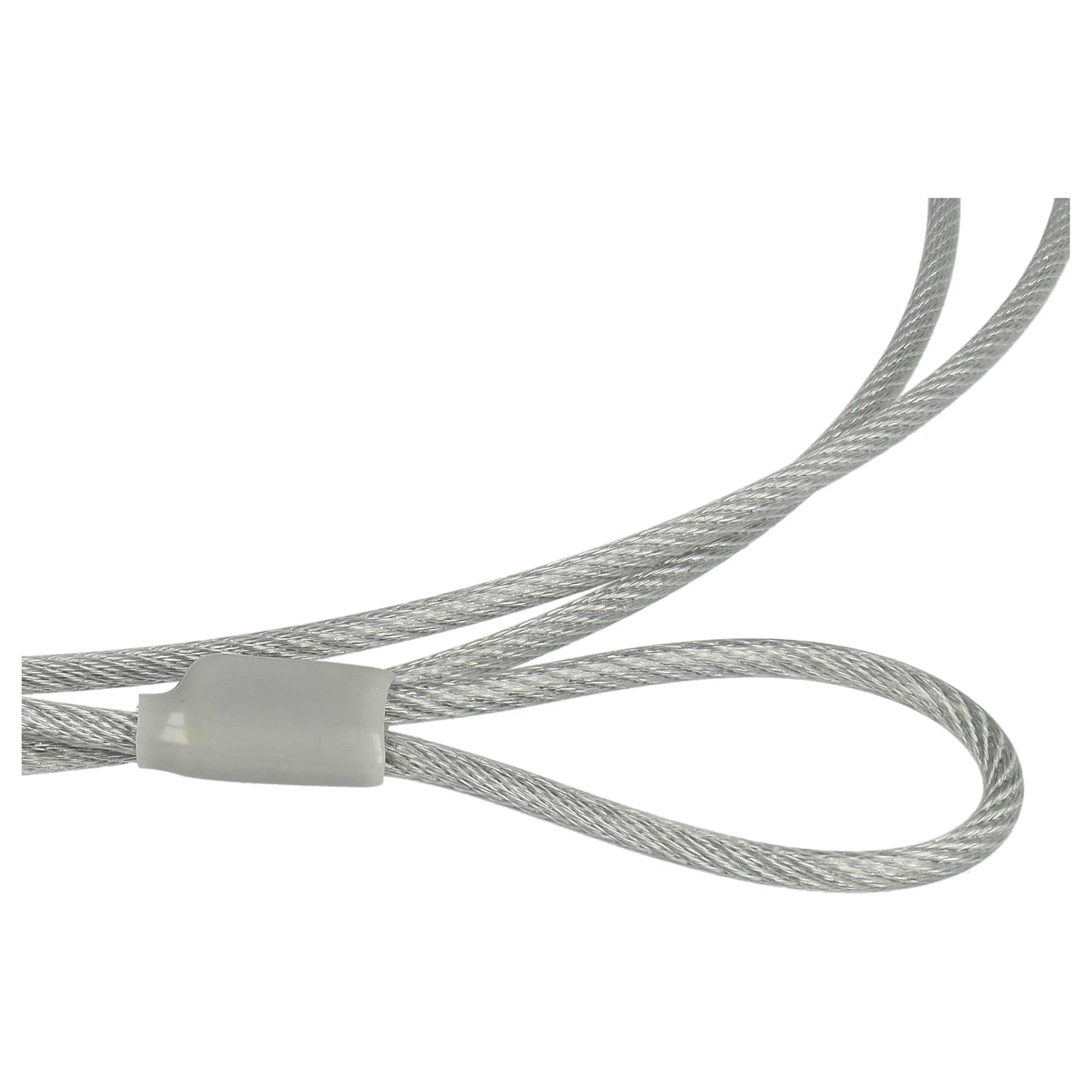 vhbw 20x Kensington Lock per Laptop Notebook - Cavo di Sicurezza con Serratura a Combinazione numerica, 1,8 m