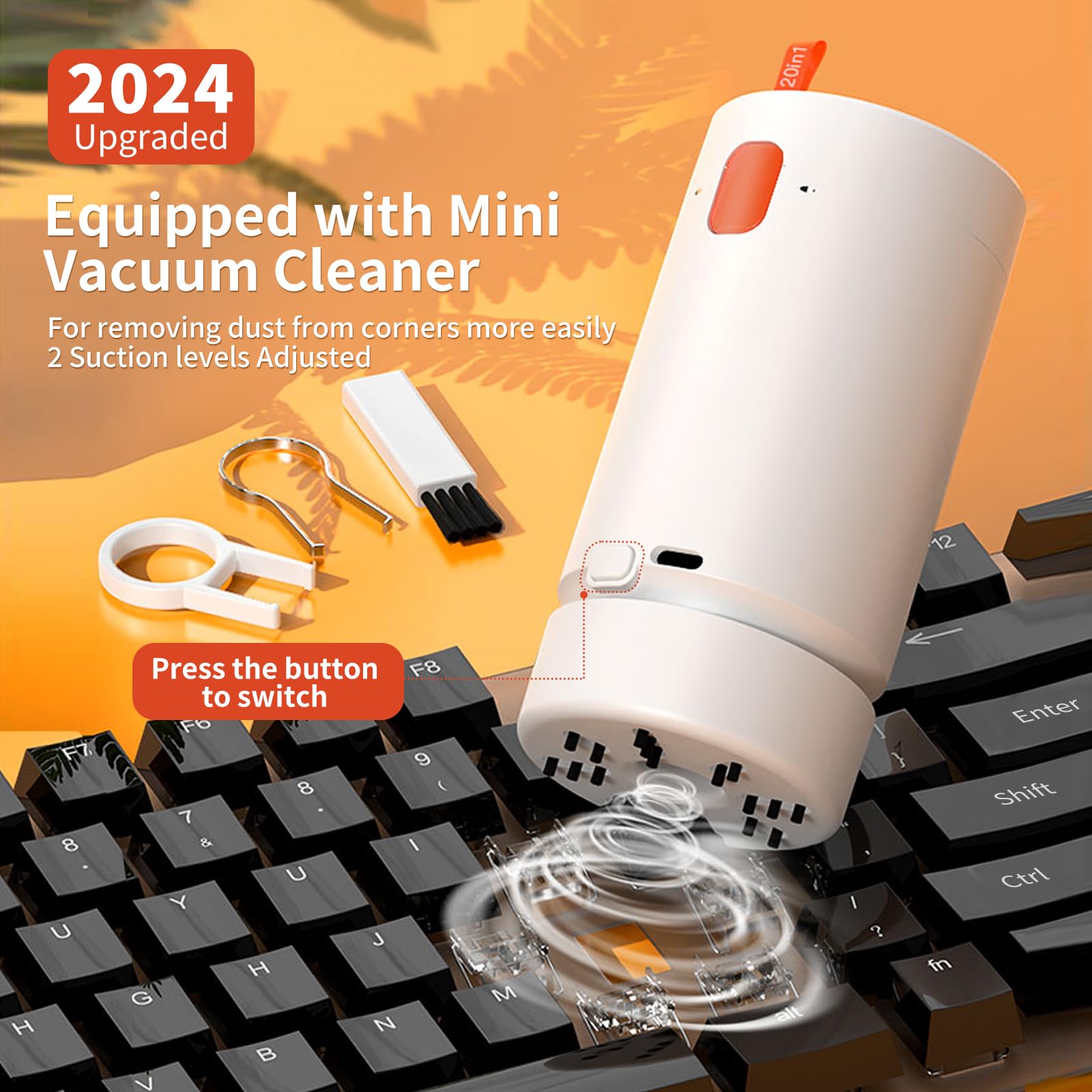 21-in-1-Tastatur-Reinigungsset, Laptop-Reiniger, Computer-Bildschirm-Reinigungsbürste, Werkzeug, multifunktional, elektronisch, für iPad, iPhone, Ohrhörer, Kopfhörer, Kamera, Monitor und mehr