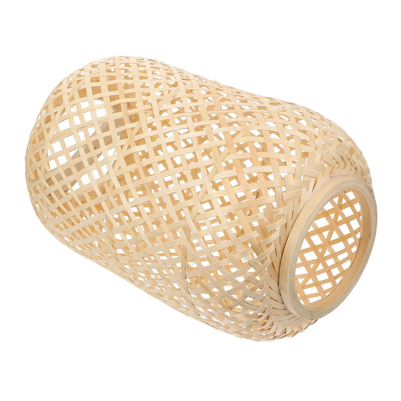 HKYBCF Lamp Shade Lantern Shade Decor Hanging Lamp Rattan Weaving Light Shell Home Lampshade for Bedroom