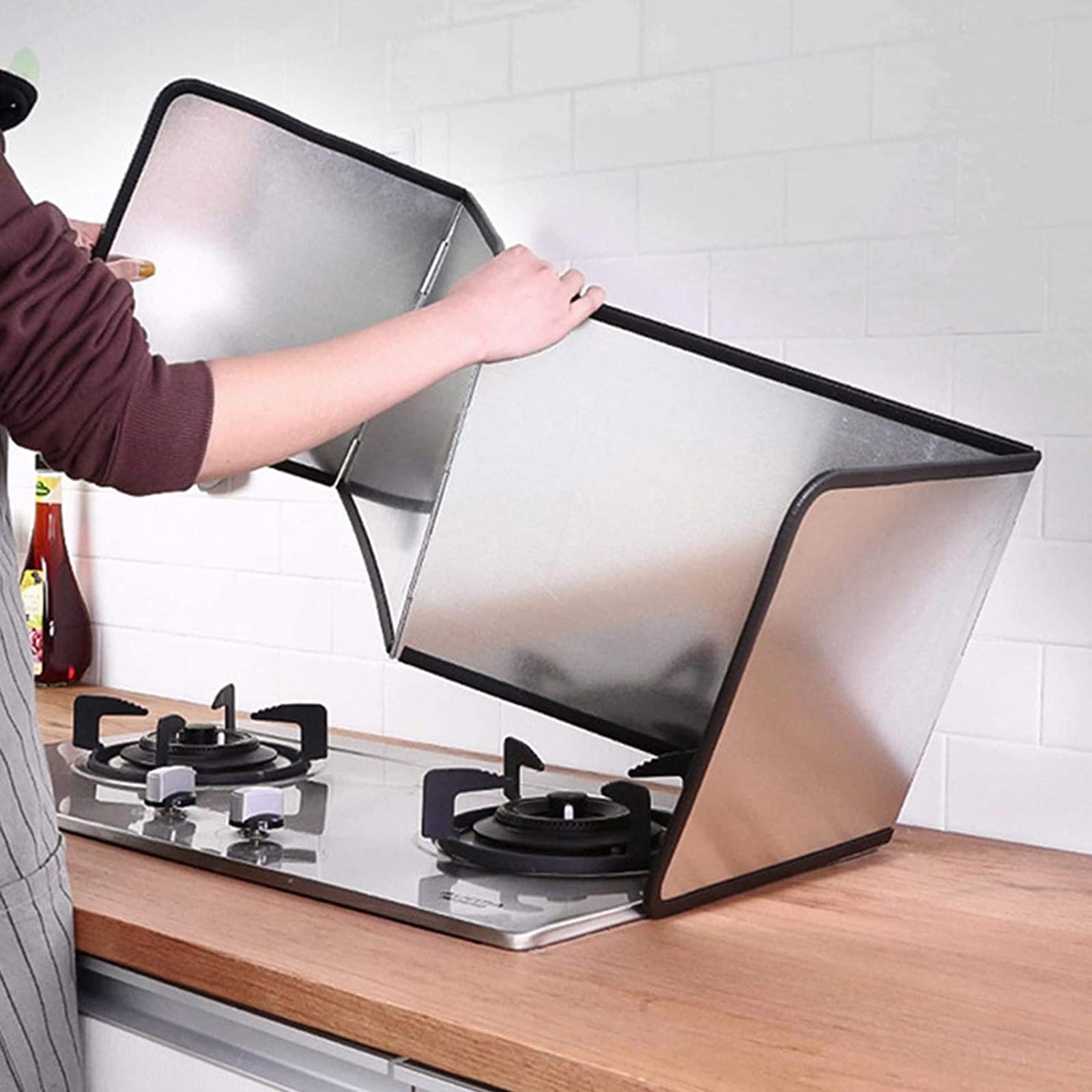 Paraschizzi Per Padelle UPP - Pieghevole, Antiaderente, Per Tenere Pulito Il Piano Cottura