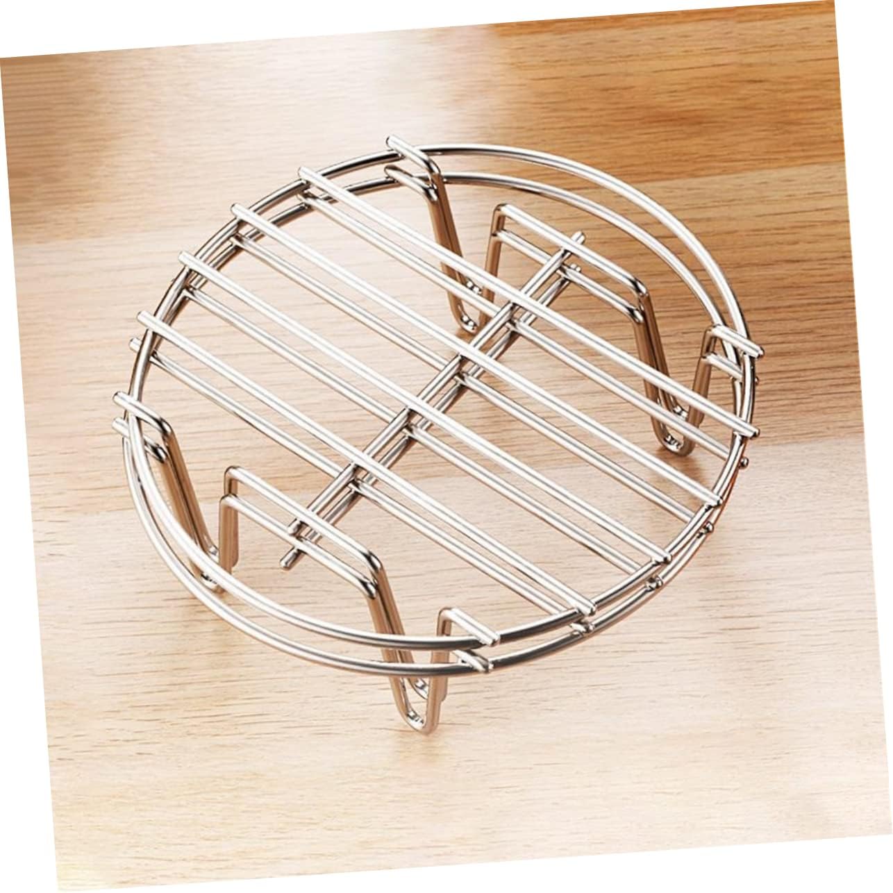 MAGICLULU 7 Inch Air Fryer Accessories Set Stainless Steel Cake Pan Pizza Pan and Steam Rack for Baking and Cooking