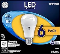 Vista 9 de GE Bombillas LED, 60 vatios, blanco suave, A19 (paquete de 20)