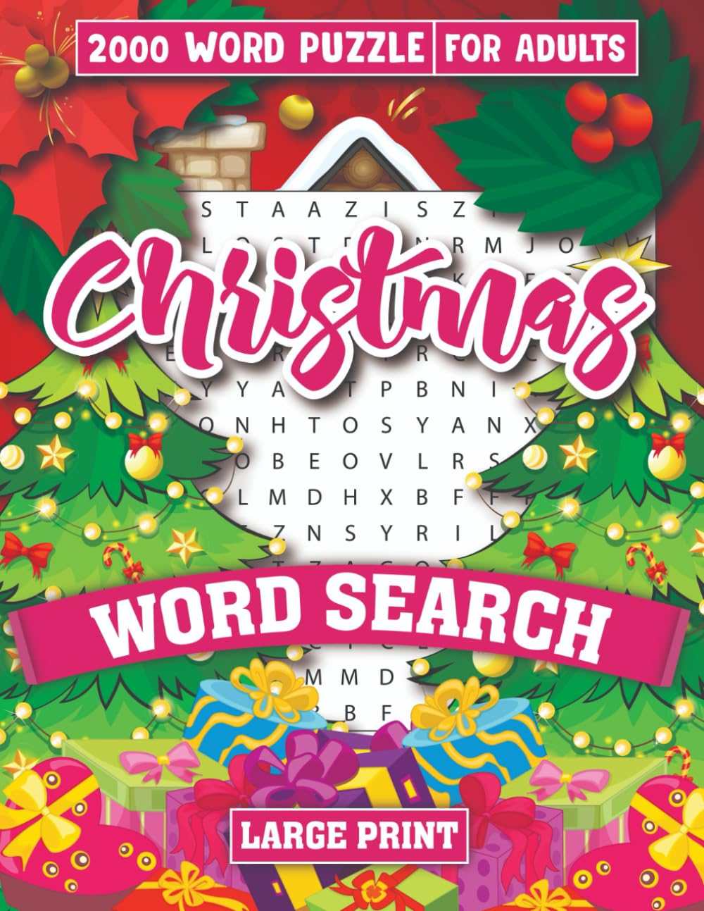 Christmas Wordsearch: Over 2000 Words, Large Print, Adult Christmas Wordsearch
