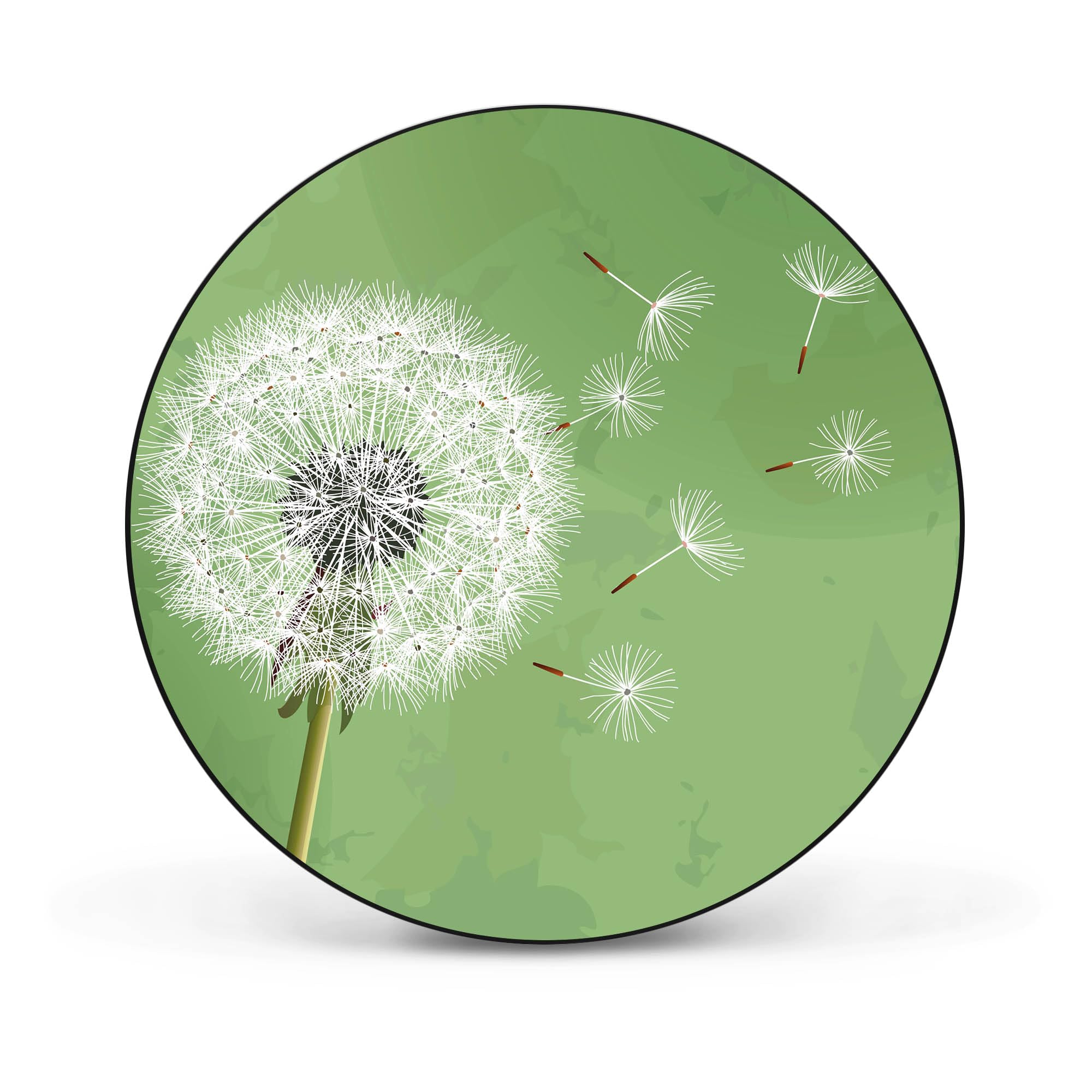 Banjado Magnettafel 30x75 Cm Mit Motiv Pusteblume – Magnetwand Für Küche, Büro & Kinderzimmer