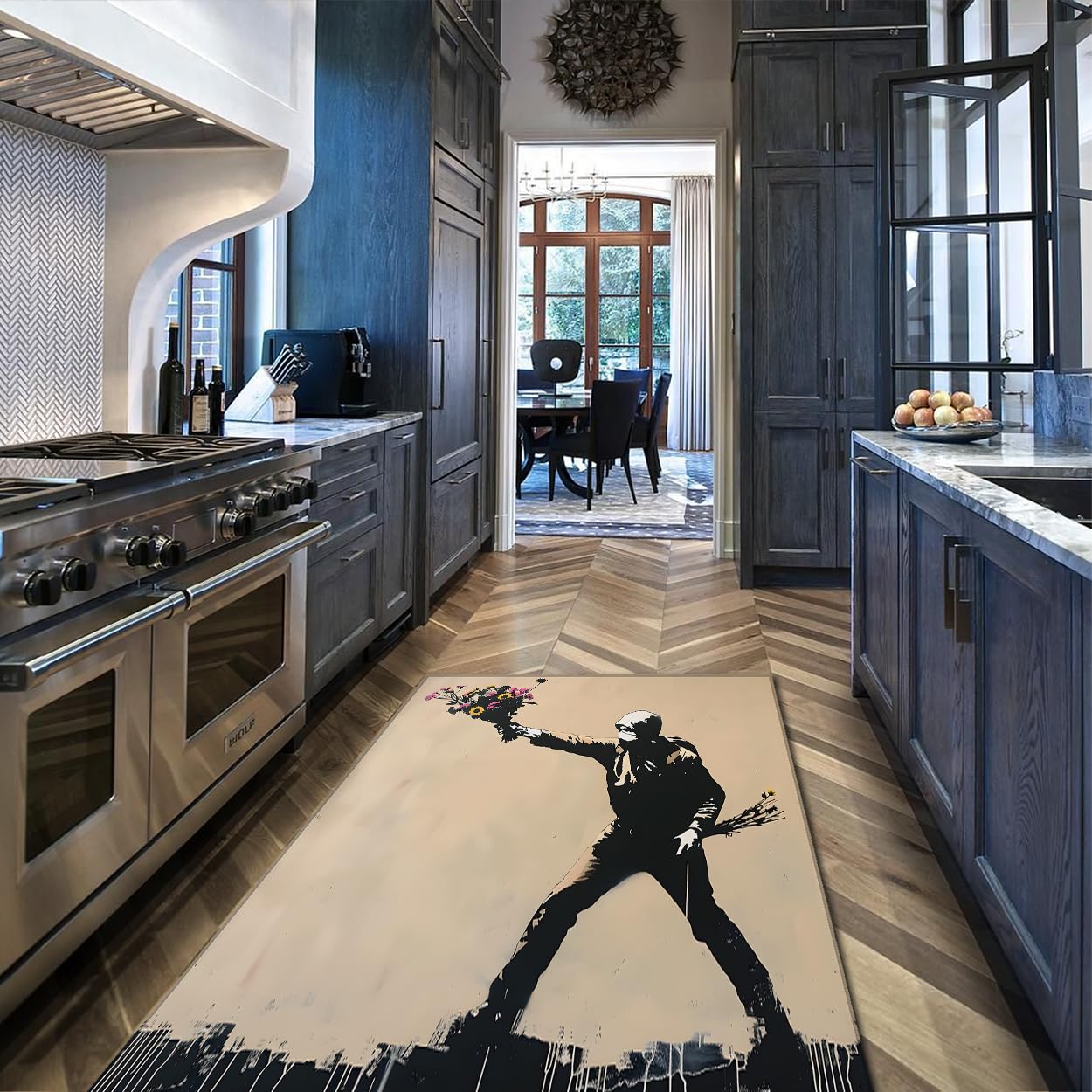 Tapis Fleuri pliable ultra-fin : fini les poils et les portes bloquées dans la cuisine