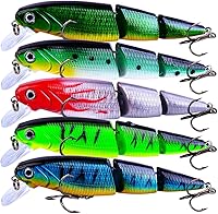 Vista 13 de Minnow Lures Popper Set Crankbaits, Cebos duros de pesca, con gancho agudo, Swimbaits Boat Topwater Señuelos, para trucha lubina perca
