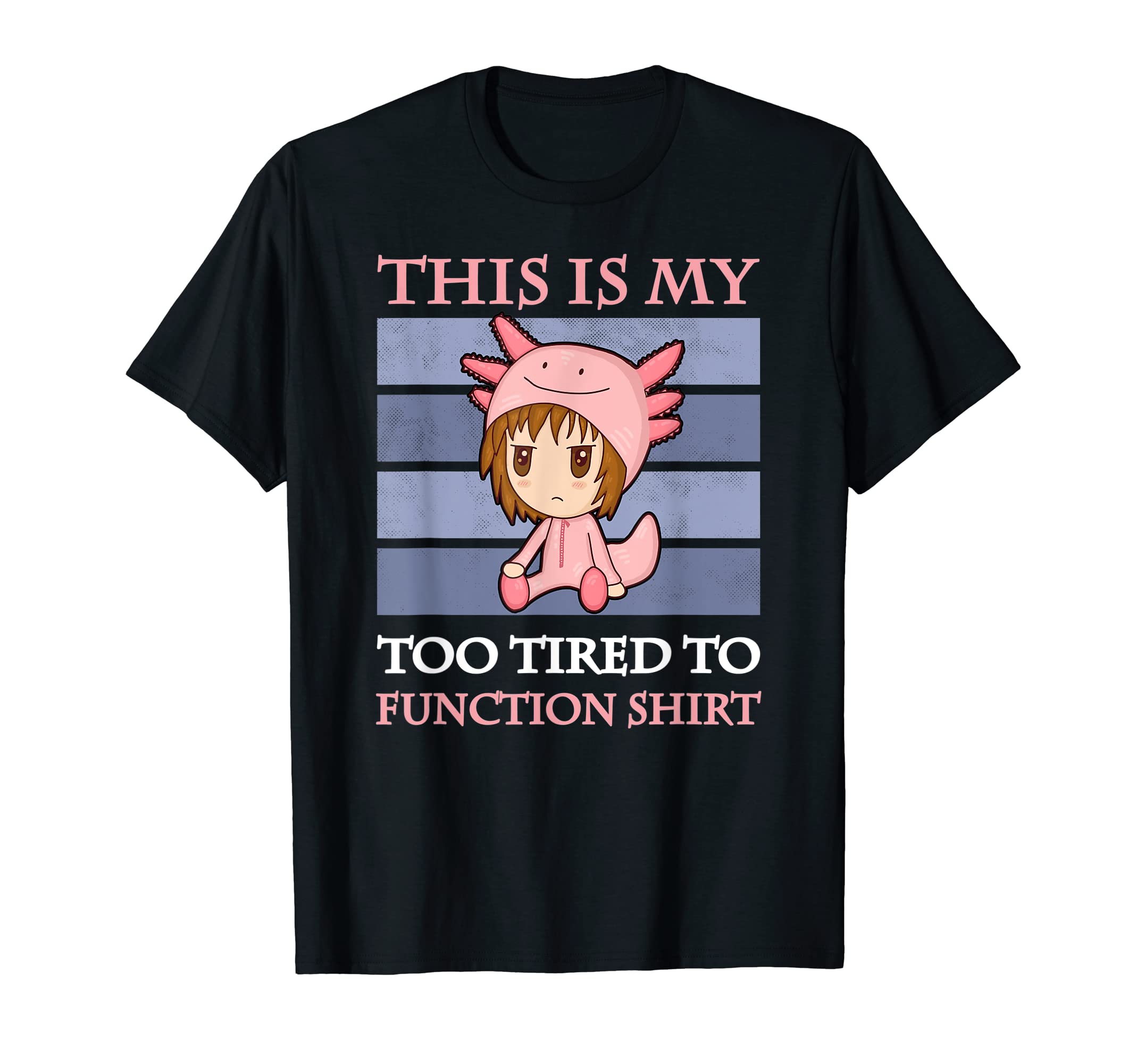 Grumpy Chibi Anime Manga DesignsThis Is My Too Tired To Function Shirt Anime Manga Chibi T-Shirt