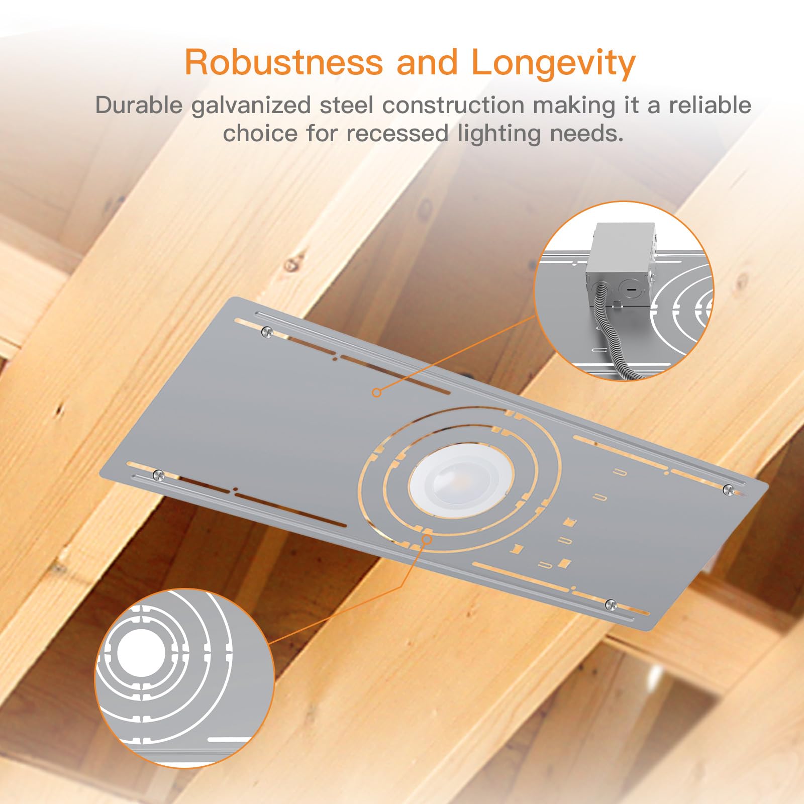 New Constructon Recessed Lghtng 4 Nch LED New Constructon LED - View #3