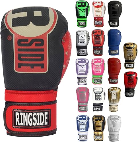 Ringside Apex - Guantes de boxeo IMF-Tech con soporte seguro para la muñeca, guantes de boxeo sintéticos para hombres y mujeres