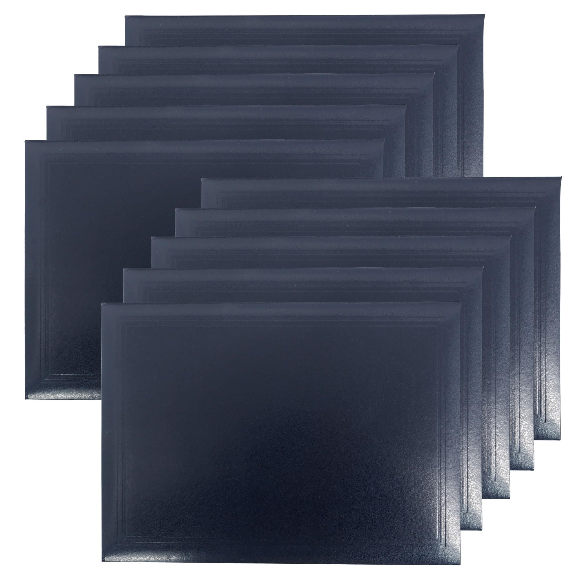 GraduatePro Certificate Holder A4 Diploma Cover Document Padded Graduation University Paper Smooth Navy 10pcs
