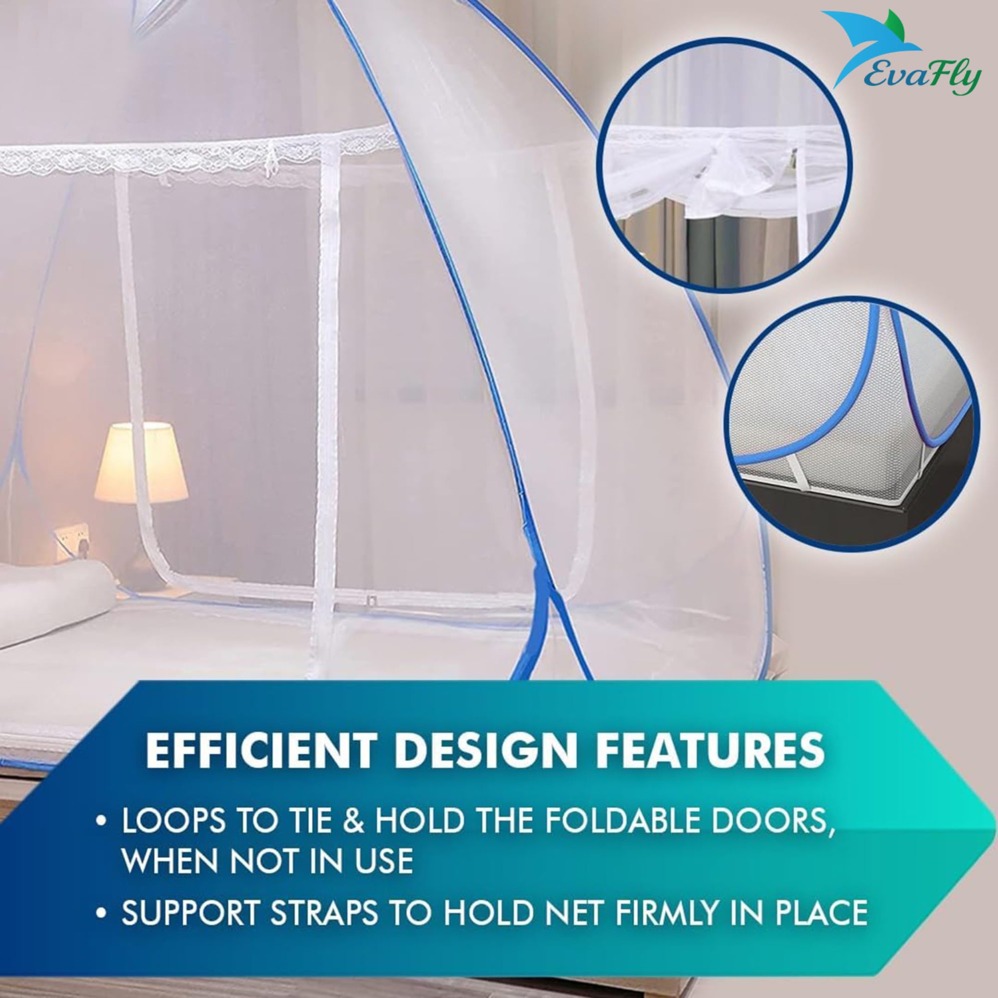 King Size Mosquito Net - Evafly Premium Protection -5 King Size Mosquito Net - Evafly Premium Protection -5