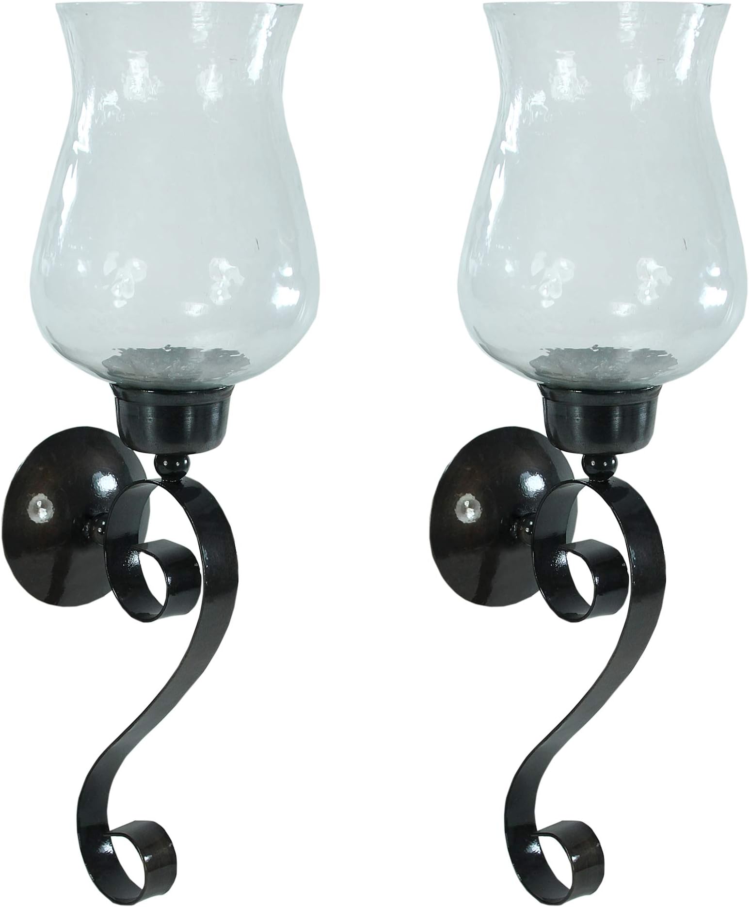 Pomeroy Collection Pomeroy Pentaro Candle Holder Sconce Wall Lighting-Set of Two, Brown, 23\
