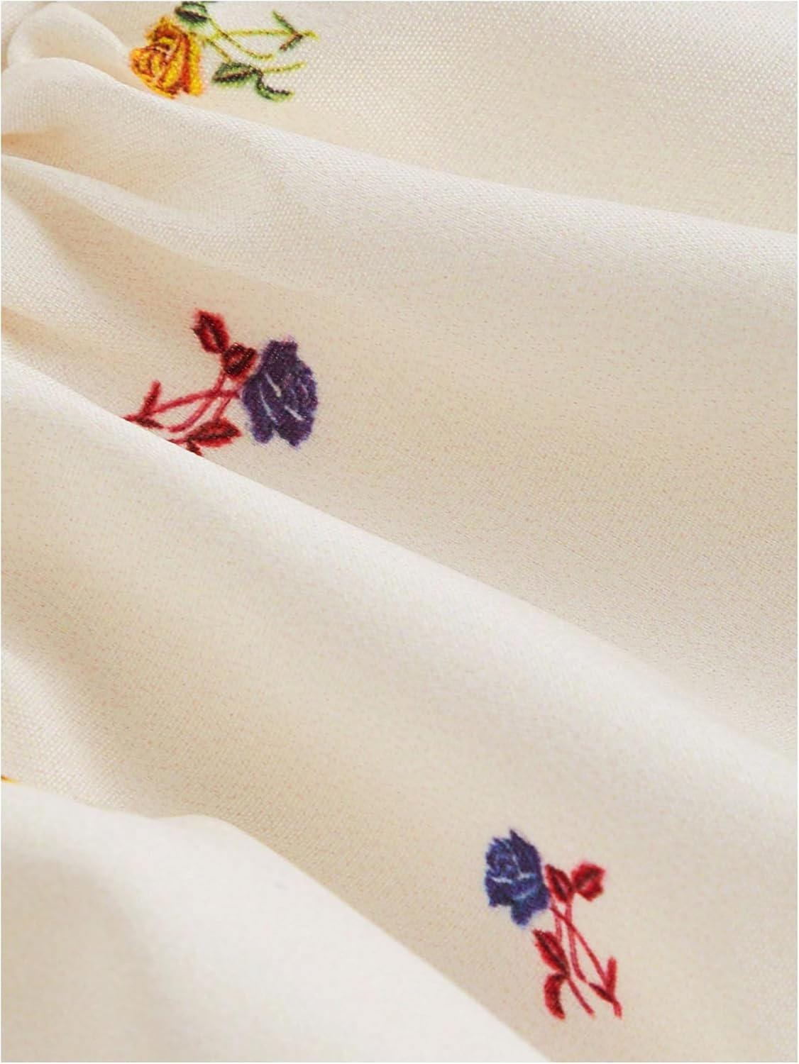 SOLY HUX Women's Floral Print Tank Top Bow Square Neck Sleeveless Peplum Ruffle Hem Summer Tops - Image 4