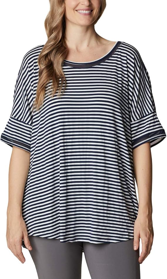 Chemise De Pêche Columbia PFG Femme - Medium, Bleu, Manches Courtes, Omni-Shade, Occasion