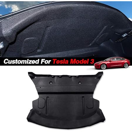 Mixsuper Customized for Tesla Model 3 Car Rear Trunk Soundproof Cotton Mat SoundProof Protective Pad