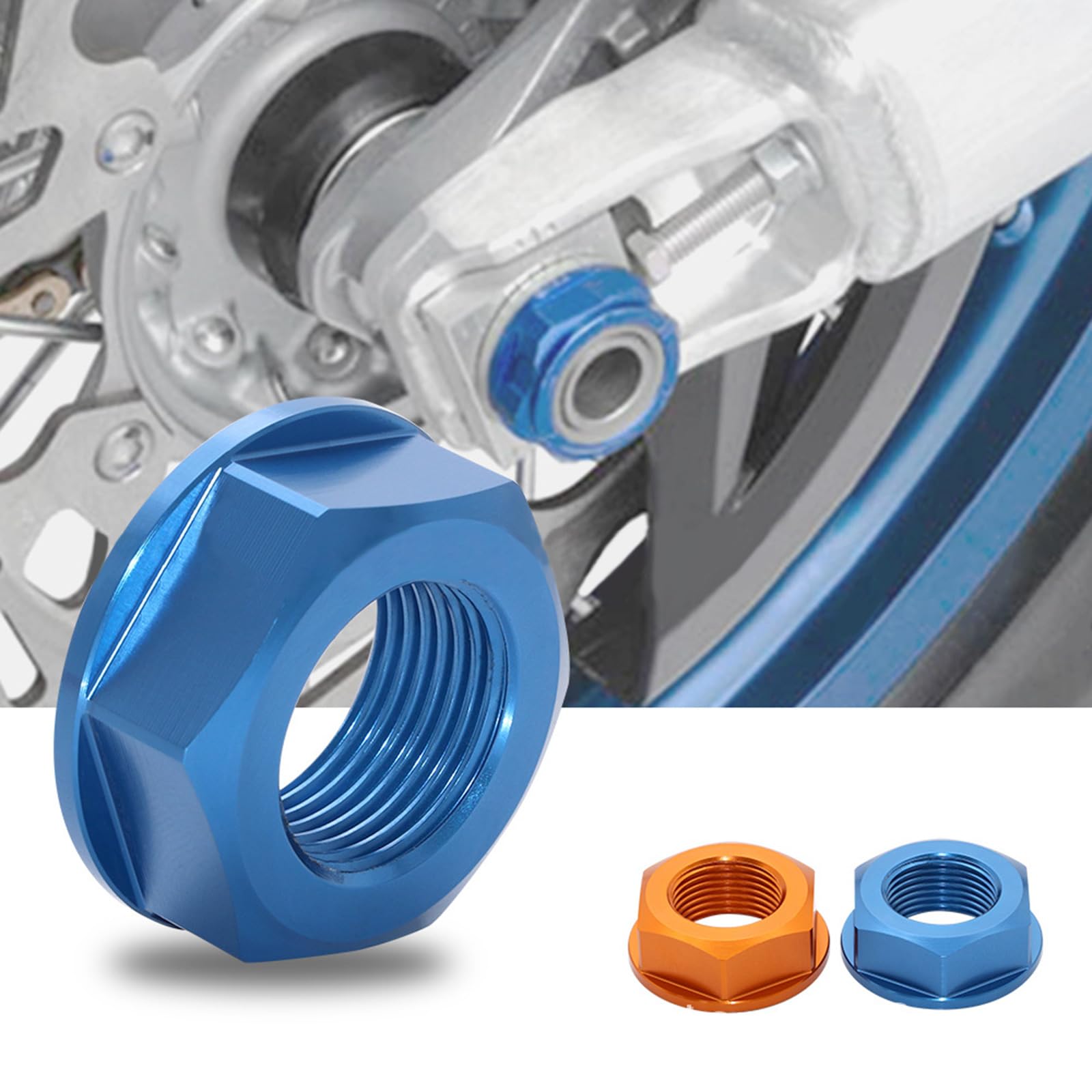 Dado assale posteriore M20 in alluminio per asse posteriore, facile da usare, elegante accessorio per moto per guida sicura