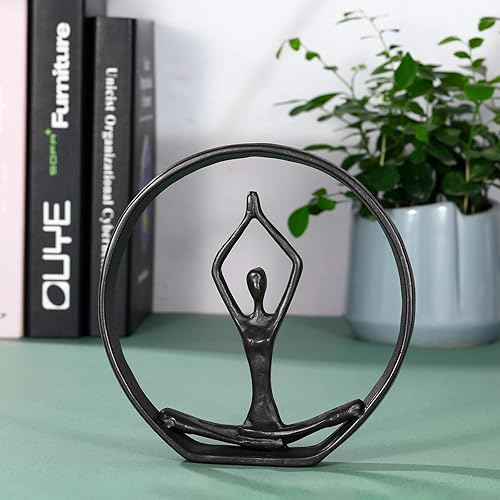 Miniatura 6 de Hanyibao Regalo para yoga, figuras y estatuas de yoga, estatua de postura de yoga de meditación, escultura de yoga, decoraciones de yoga para el