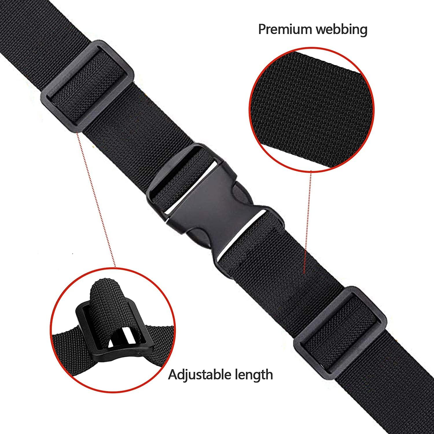 Golf Trolley Cart Bag Straps Webbing Fastener Belt Repalcement & Quick Release Buckle Sleeping Bag Strap - Adjustable & Durable Luggage Suitcase Bag Straps Christmas Tree Straps for Storage