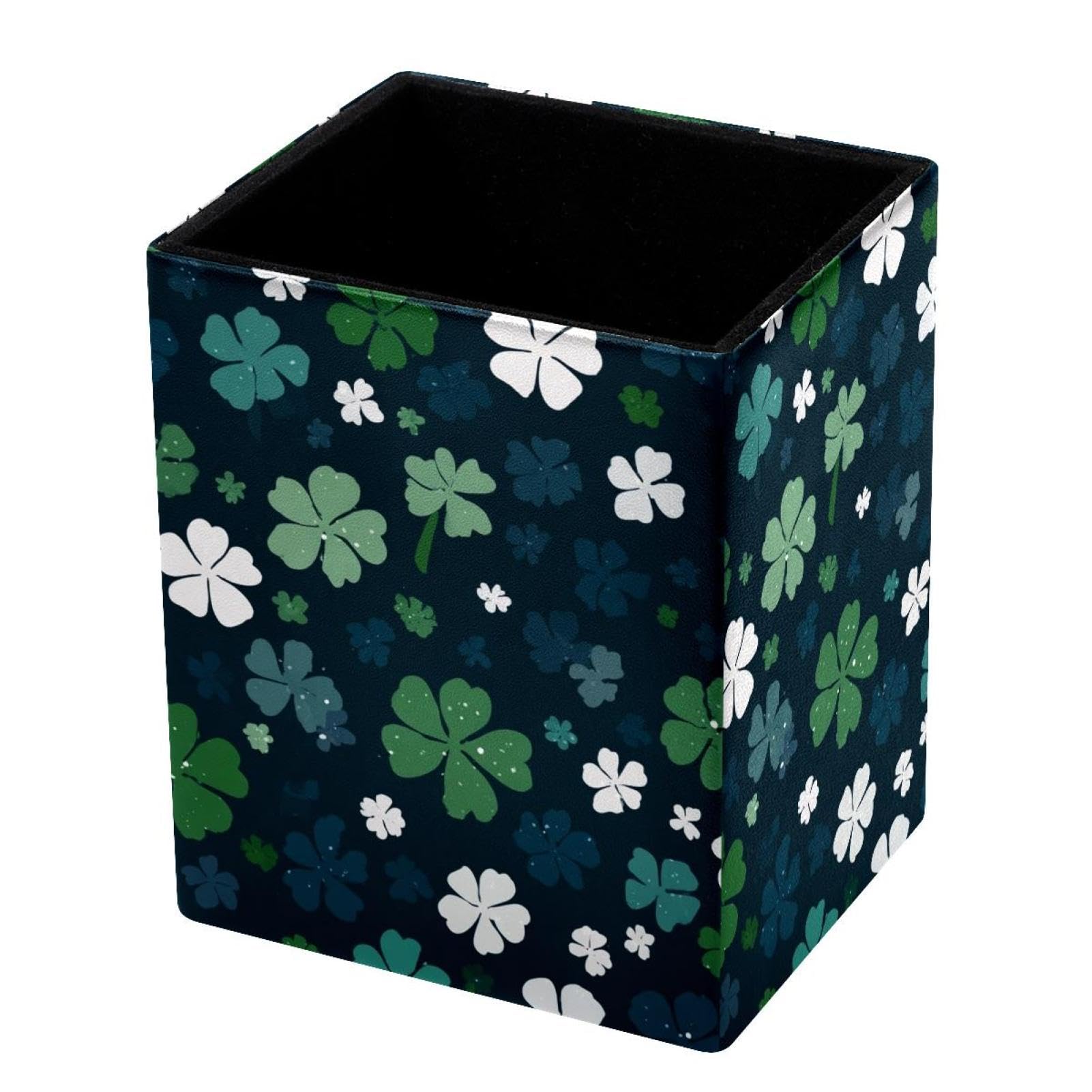 VAPOKF Pencil Holders for Desk, St. Patrick's Day Printed Pen Holders Pen Pot Makeup Brushes Storage Desktop Stationery Supplies Organiser for Home Office