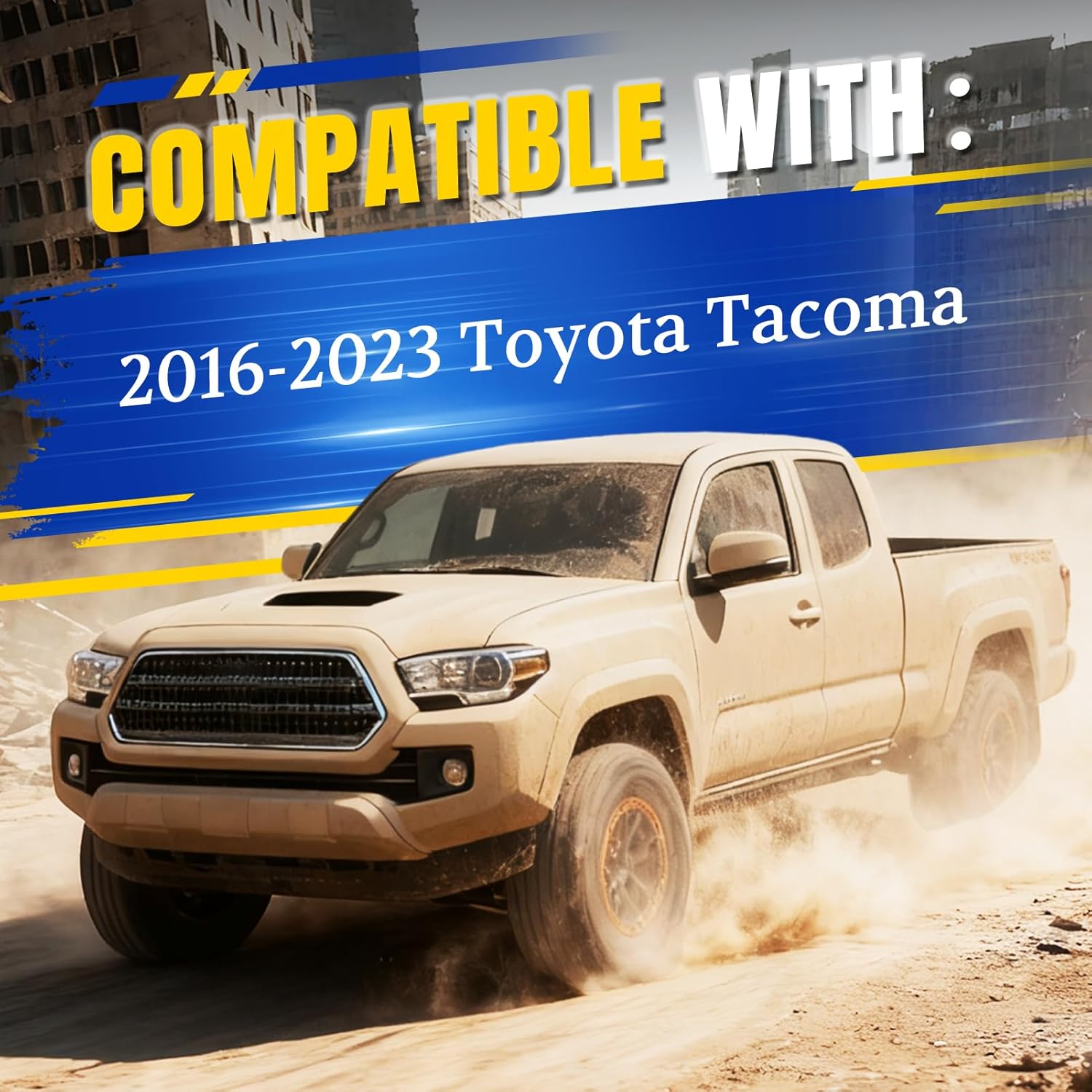 ARANA Hood Struts for Toyota Tacoma 2016-2023 (Need a Rivet Gun for Drilling Holes), Front Bonnet Shocks Lift Support for Tacoma, 2 Pcs