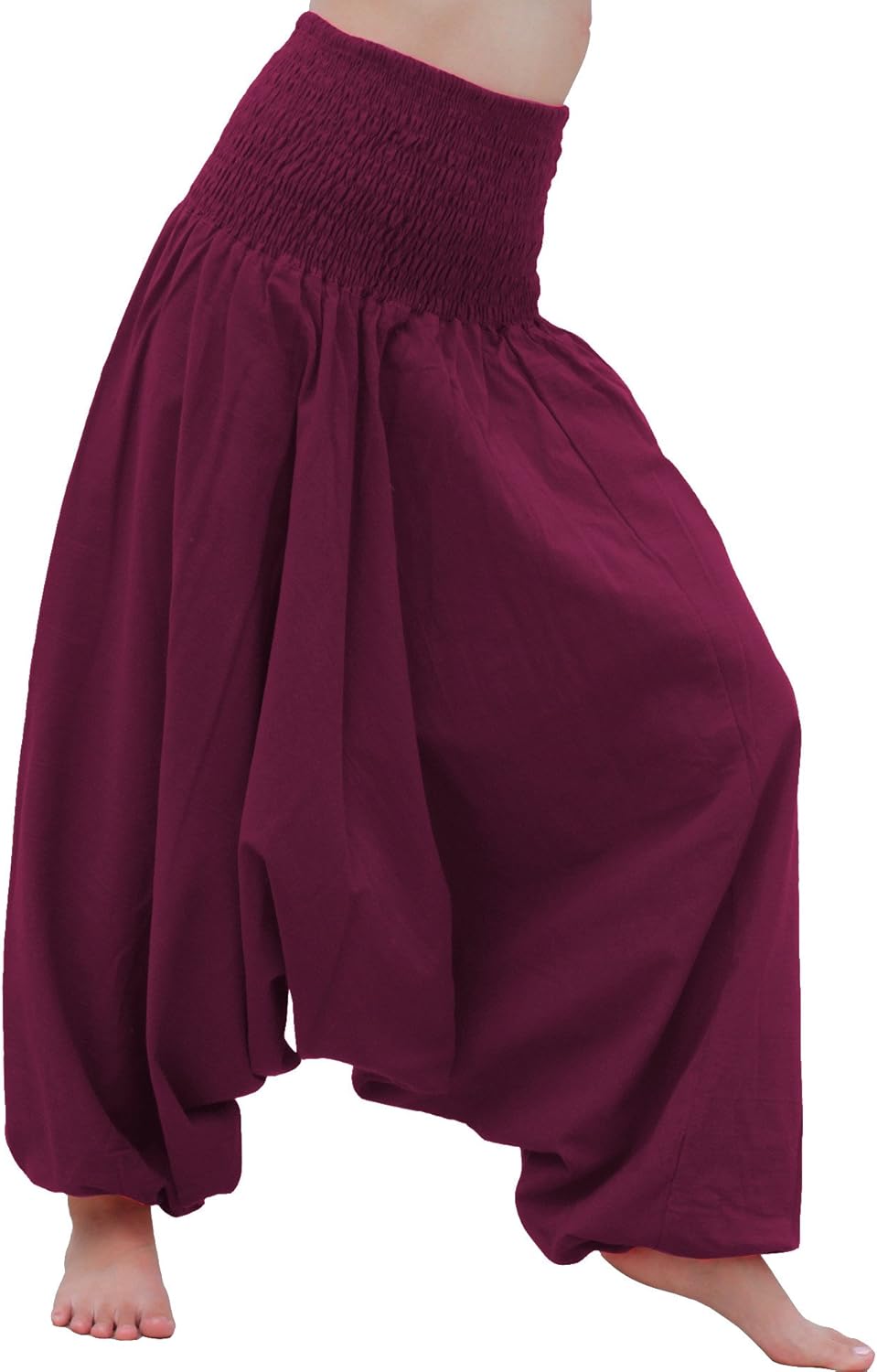 RaanPahMuang Brand Light Summer Cotton Smock Top Harem Aladdin Pants