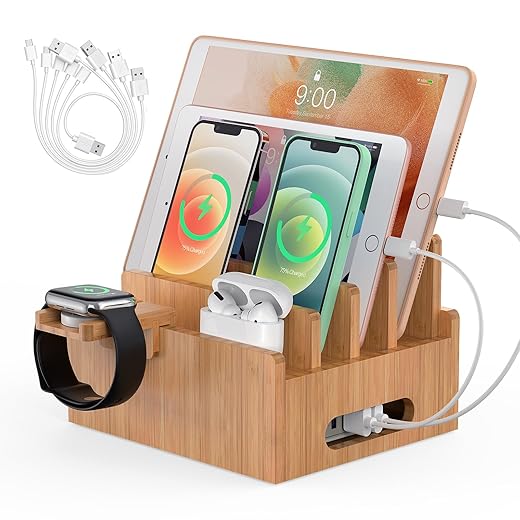 Pezin & Hulin Bamboo Multi-Device Charging Station
