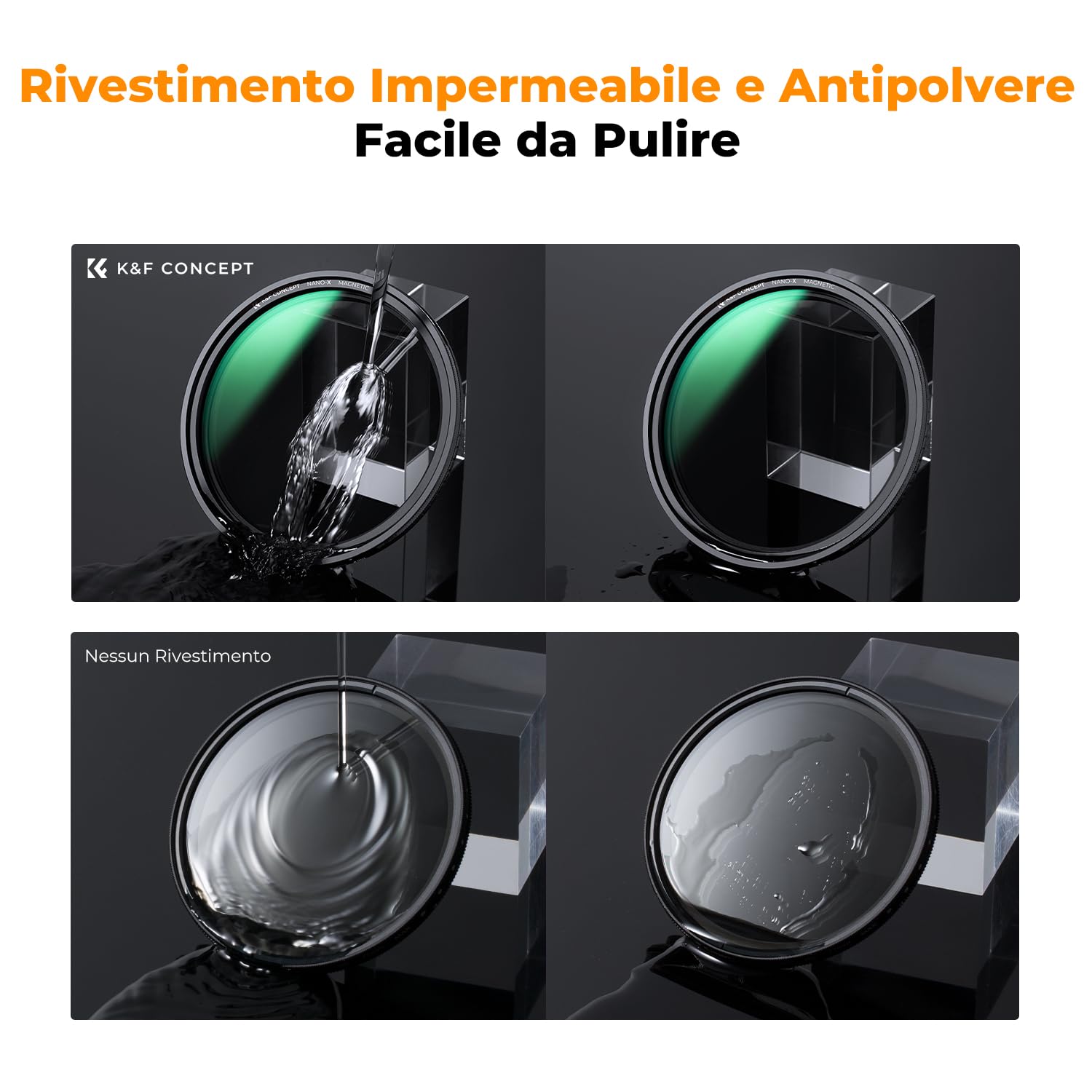 K&F CONCEPT 67mm Nano-X Magnetico Filtro ND Variabile ND8-ND128 (5 f-Stops) con Anello Adattatore Magnetico, Filtro ND Magnetico a Densità Neutra con 28 Strati di Nano Rivestimento