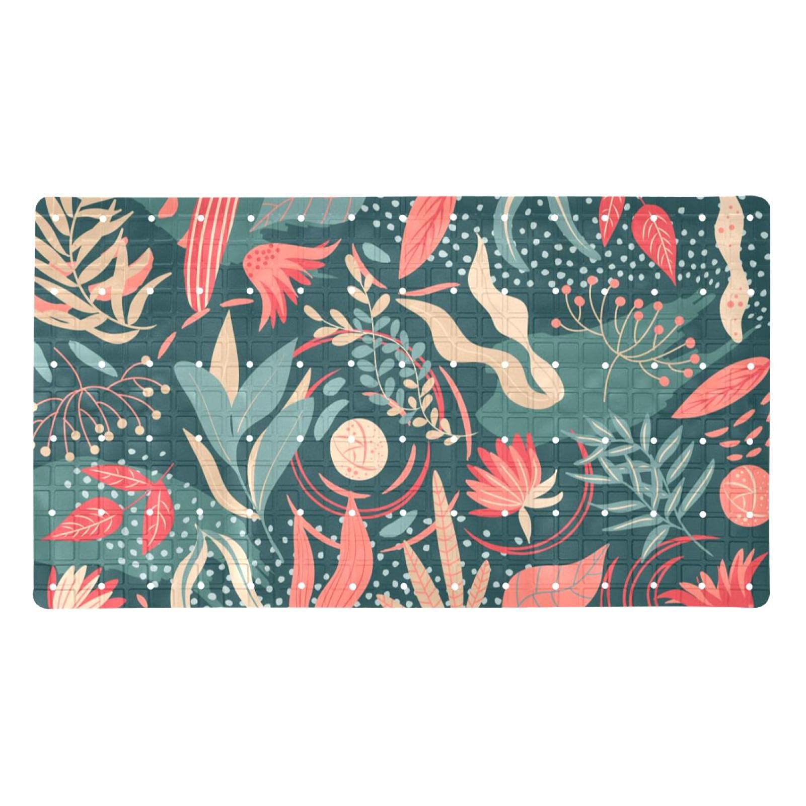 Tapis de bain antidérapant senior et enfant avec trous de drainage