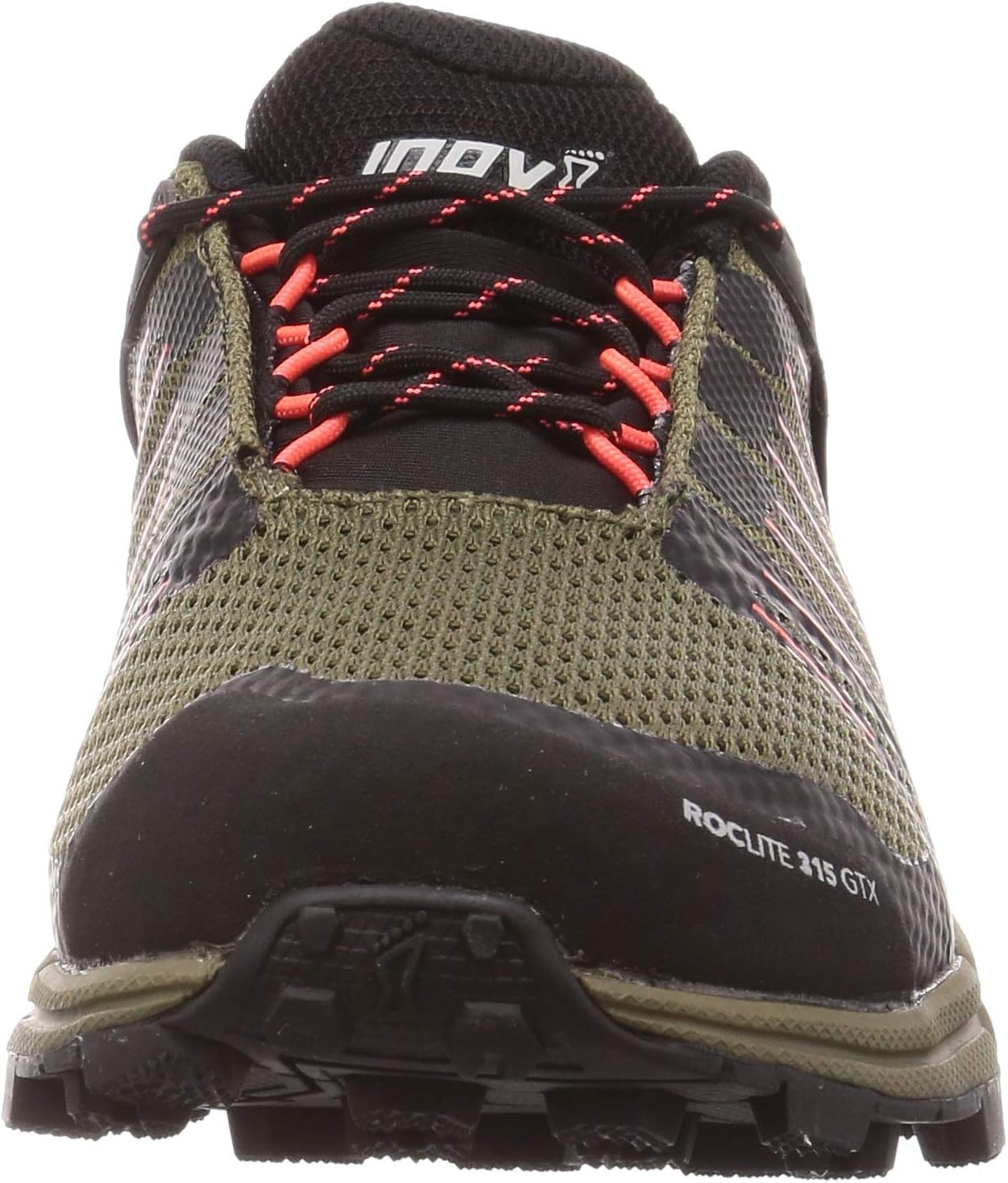 Inov-8 Womens Roclite 315 GTX - Waterproof Gore Tex Hiking Shoes - Lightweight - Vegan - Brown/Coral - 7.5