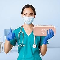 Vista 30 de Funda para estetoscopio Littmann Classic III, Lightweight II S.E de 3M, Acoustica Deluxe de MDF, Cardiology IV, espacio para tijeras médicas