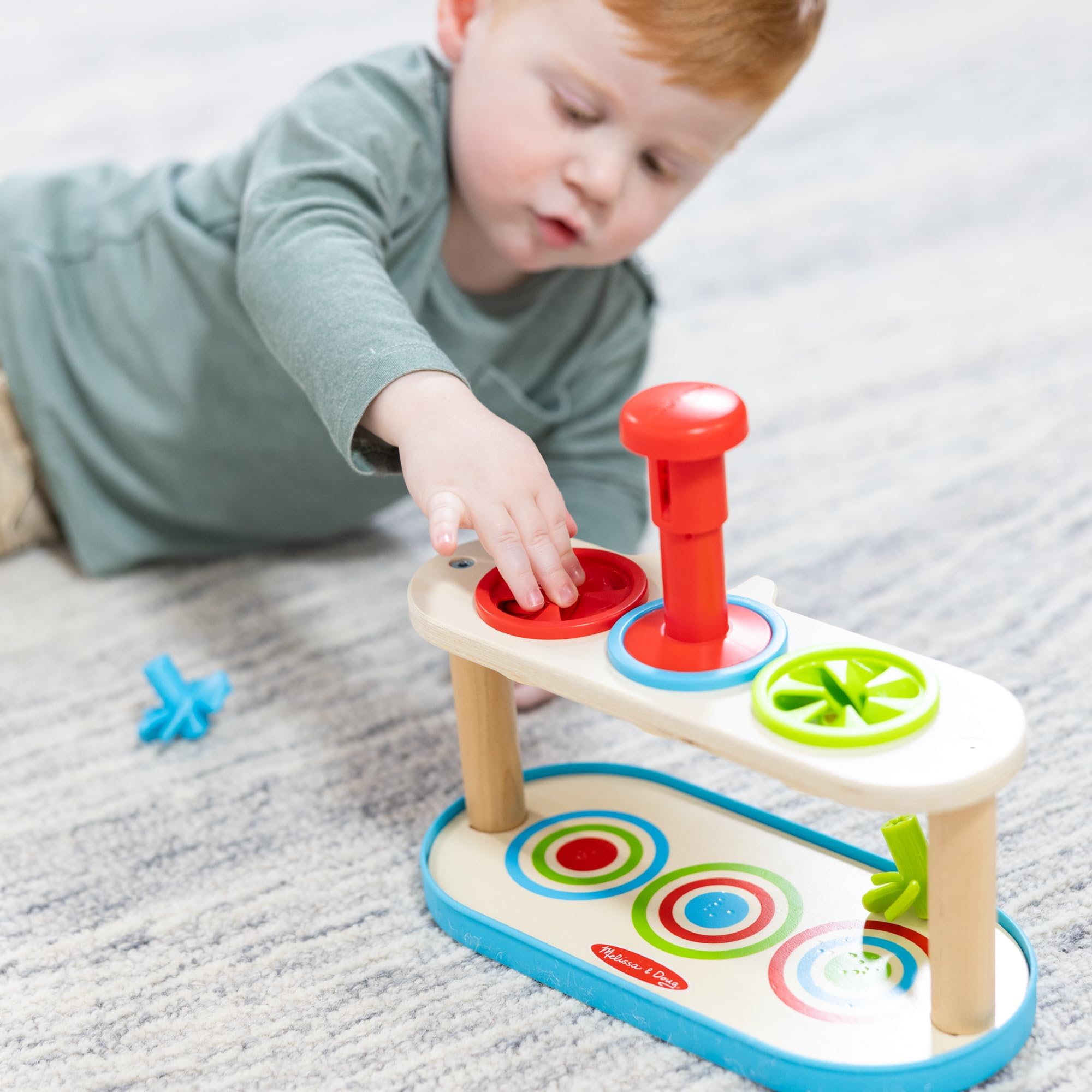 Melissa & Doug Trottole Abbina e Spingi Giocattolo per lo Sviluppo di Bambini e Bambine da 2 Anni in su - Certificato FSC - Certificati FSC