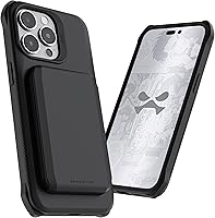 Vista 2 de Ghostek Exec - Funda tipo cartera para iPhone 15 Pro Max, compatible con accesorios MagSafe, soporte magnético desmontable para tarjetas de crédito
