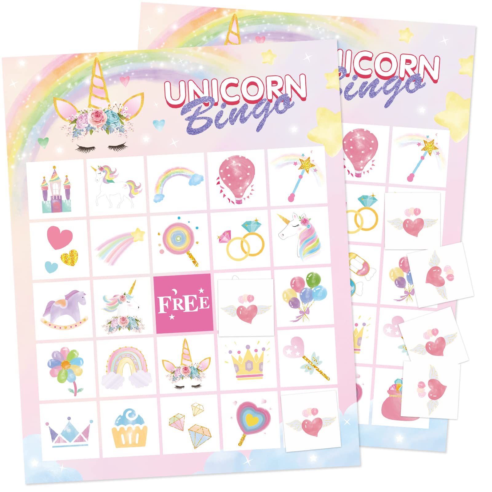 Buy Unicorn Bingo Game 24 Players Unicorn Party Games for Kids Girls