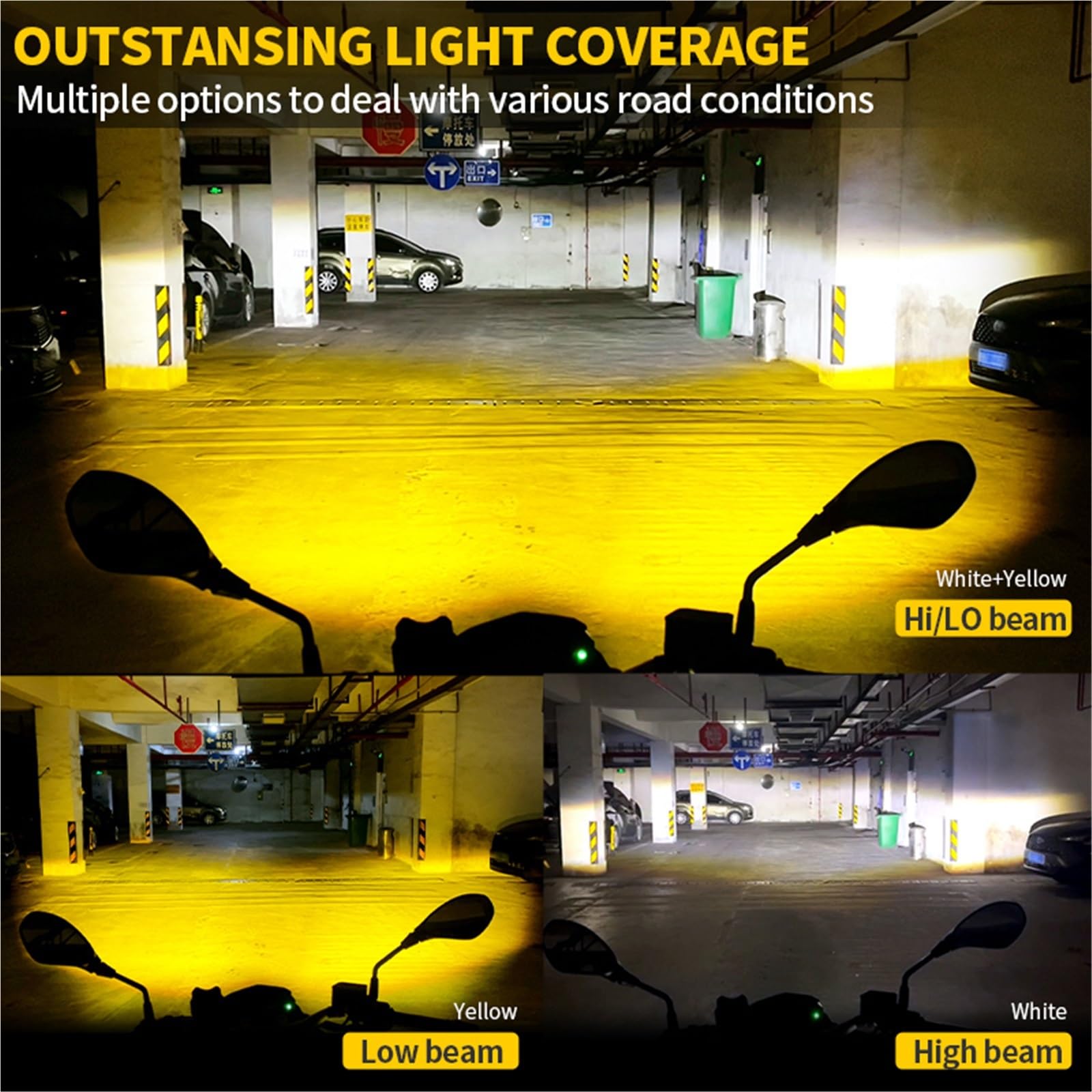 Pomocnicze Reflektory Motocyklowe Reflektory motocyklowe, lampy LED z migaczem, kierunkowskazy, światła mijania i drogowe do motocykli terenowych i ciężarówek