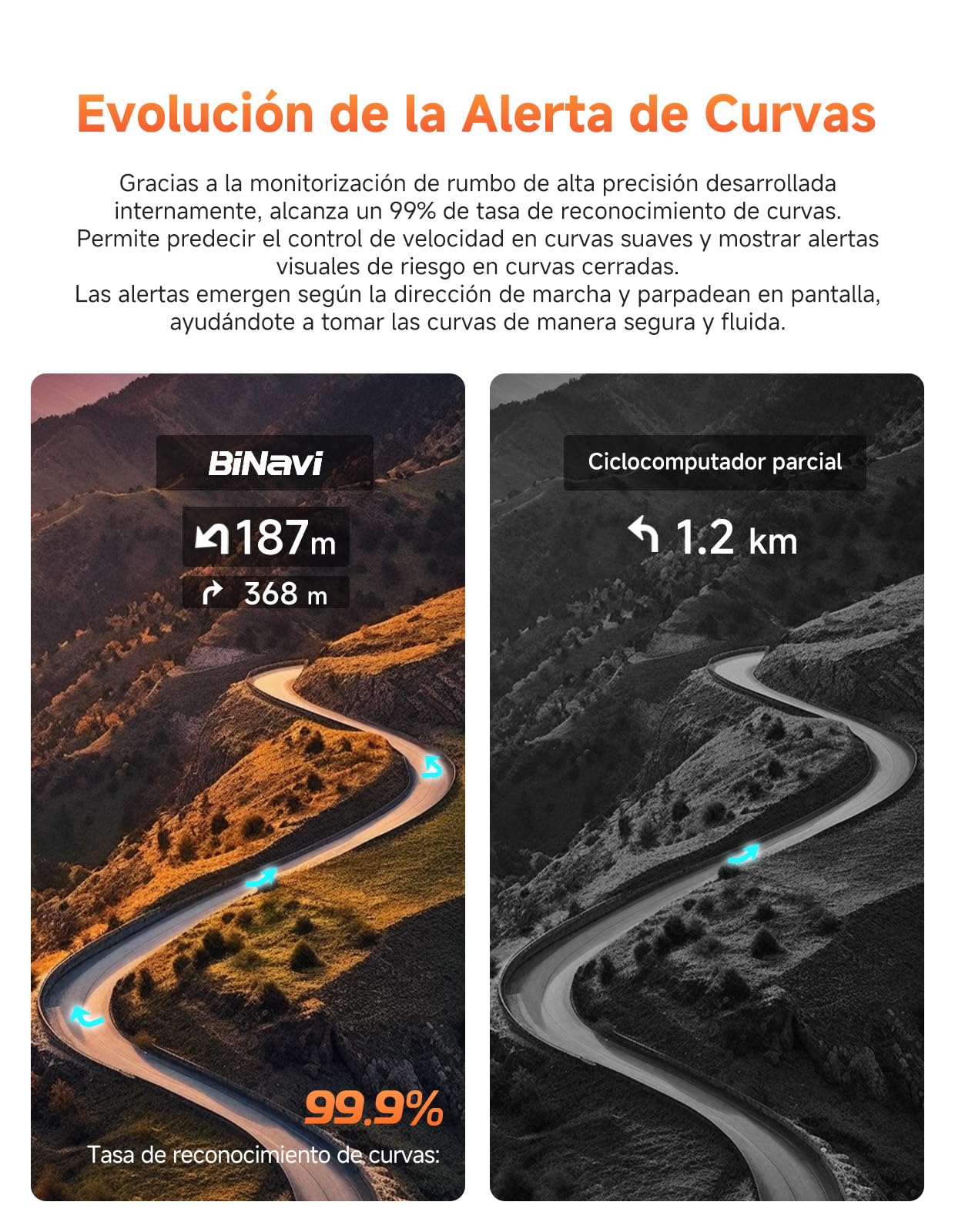 iGPSPORT BiNavi GPS Bicicleta, Análisis Entrenamiento Función Recorrido Continuo Detección de Movimiento 3,5" Pantalla Táctil Control de Música y Cámara de Acción, iClimb Pro, 35H,Negro