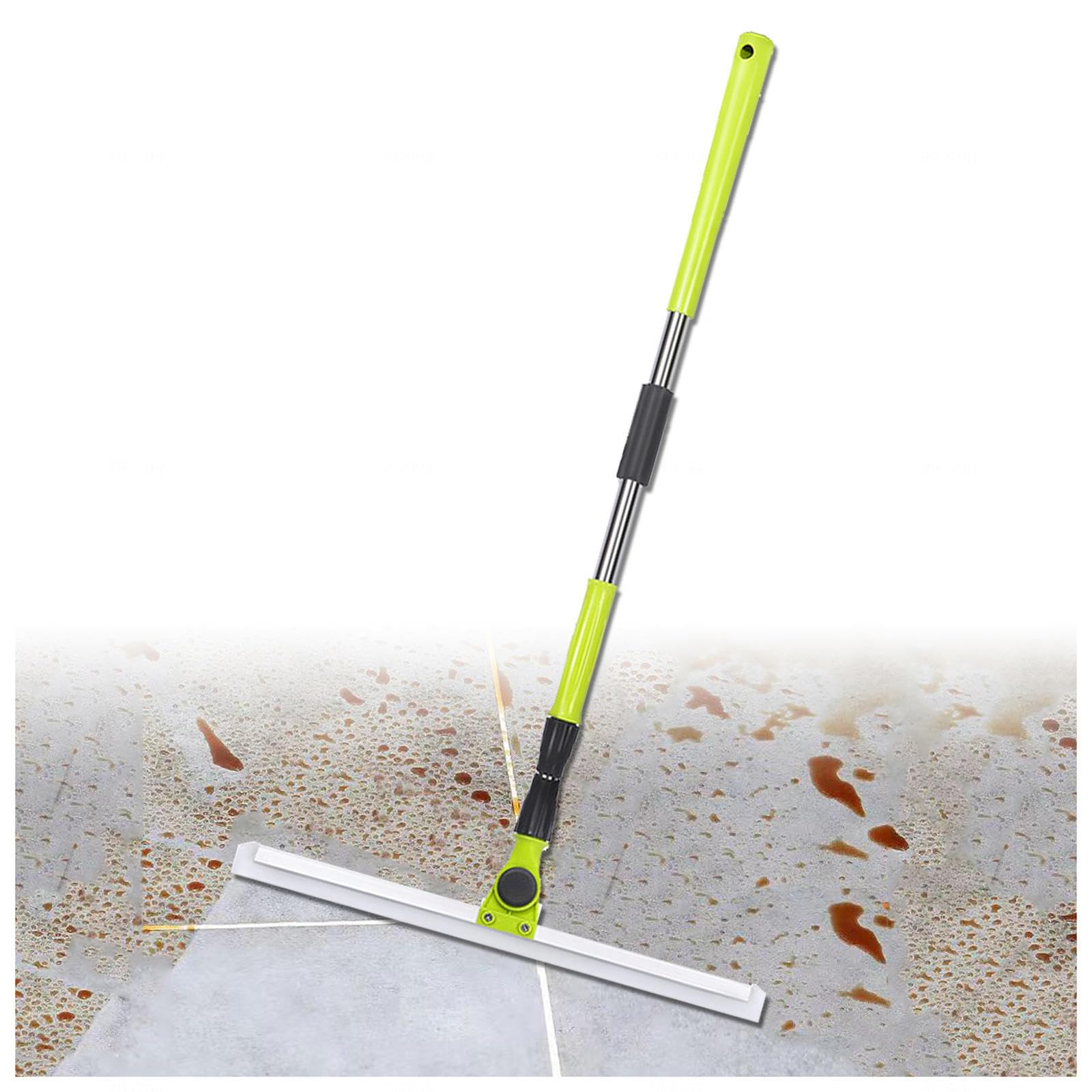 Escoba De Silicona para Limpiar Suelos, con Mango De 130 Cm De Largo Escoba Mágica, Escoba De Goma Limpia Vidrio,Polvo Fino,Cabello Y Líquidos,Large:50×130cm