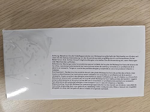 Miniatura 8 de Boyiee 35 hojas de cinta Moleskin Moleskin almohadillas adhesivas para zapatos, almohadillas de prevención de ampollas, almohadillas para evitar