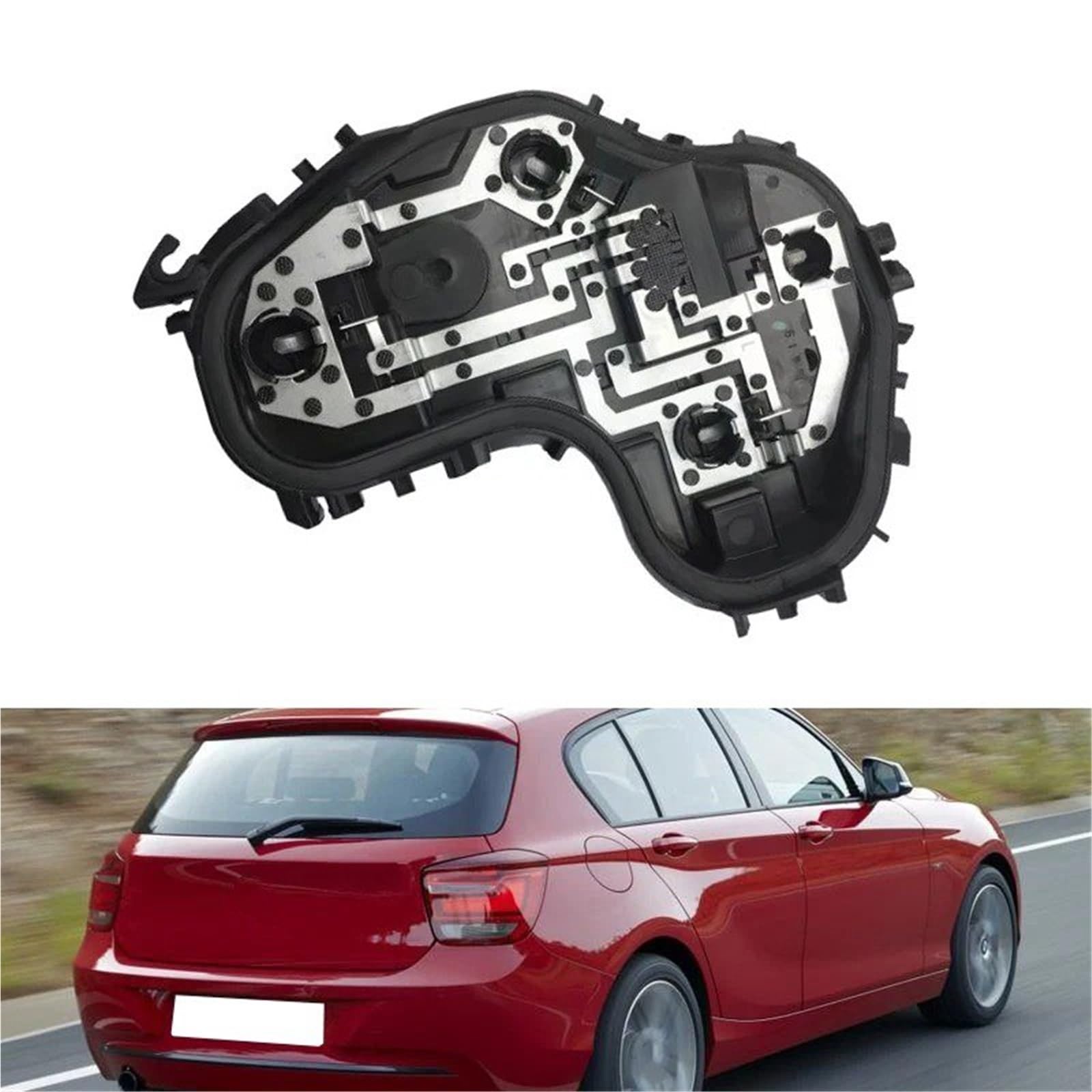 Portalámparas Trasero Para BMW Serie 1 F20 F21 2010-2015 Luz Trasera De Coche Soporte Bombilla Enchufe Conector Placa Circuito 63217315199 63217315200 Luz Trasera Placa(Left and Right)