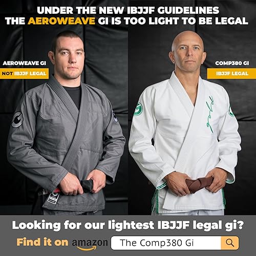 Miniatura 6 de Gold BJJ Aeroweave Jiu Jitsu Gi - Ultra ligero BJJ Gi - Uniforme de Jiu Jitsu brasileño preencogido para hombre